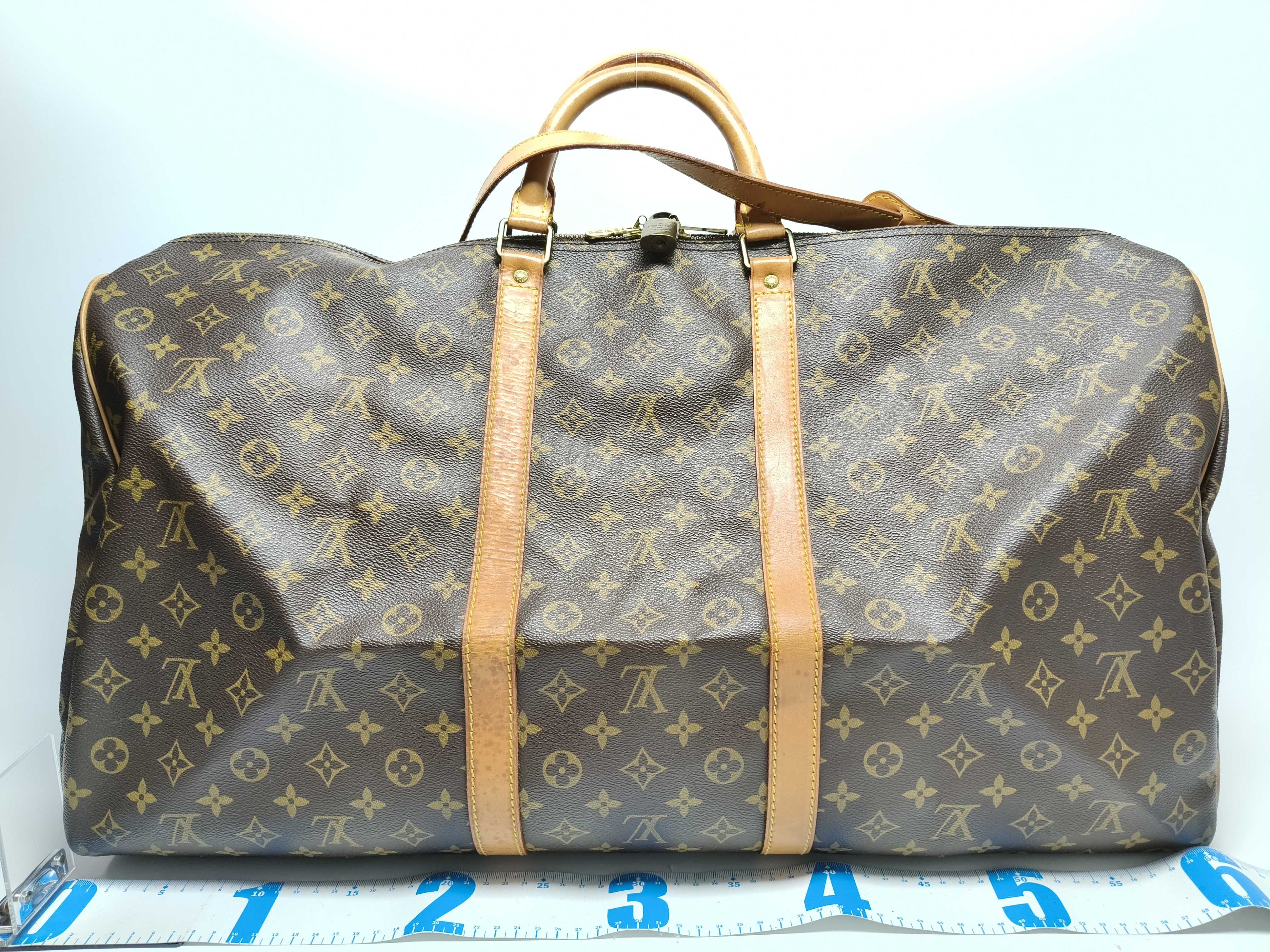 Monogram Vuitton Keepall Bandoulière 60 Boston Bag — view 2