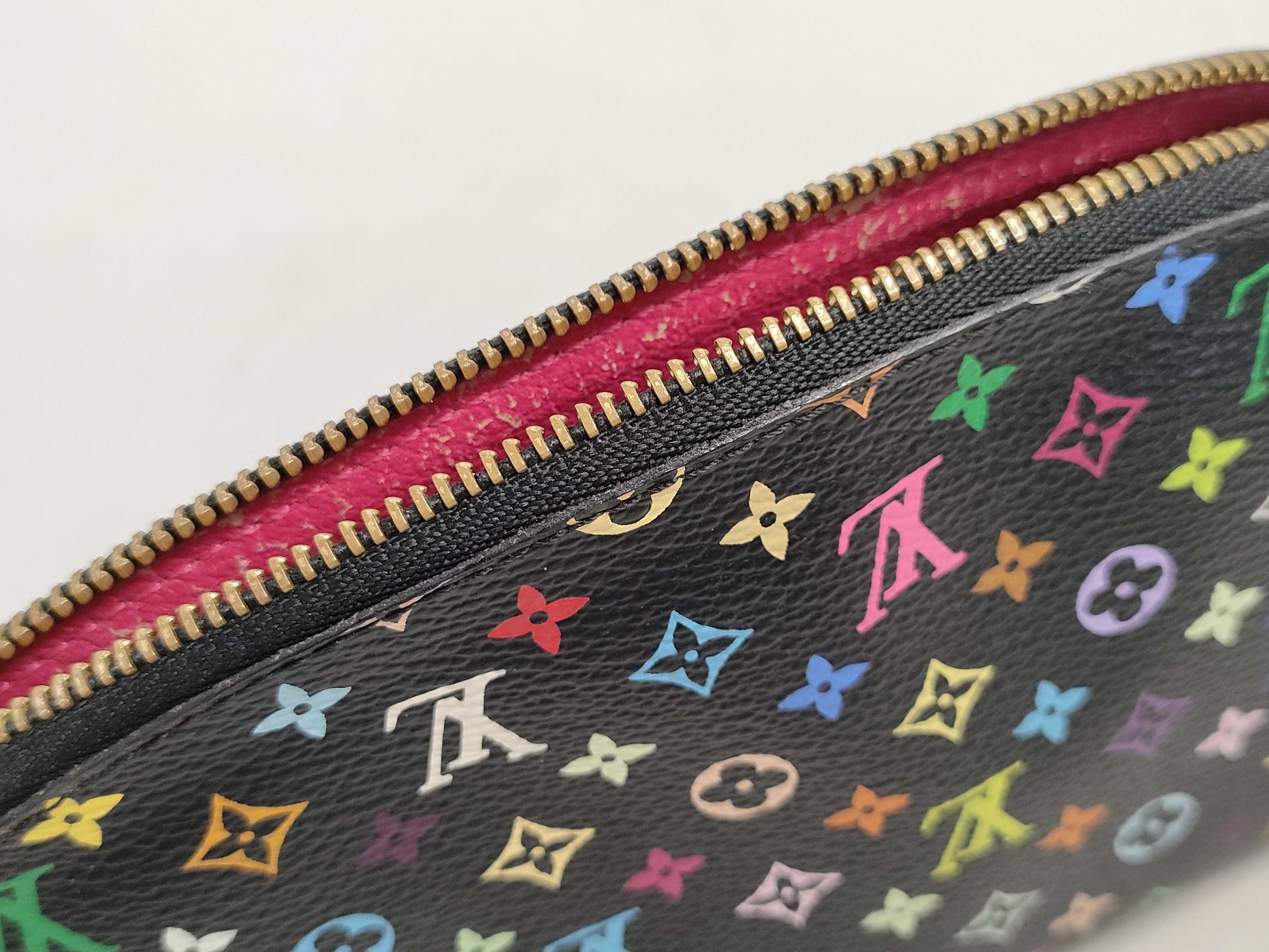 Monogram Multicolor Louis Vuitton Monogram Multicolor Pochette Cosmetic Pouch — view 12