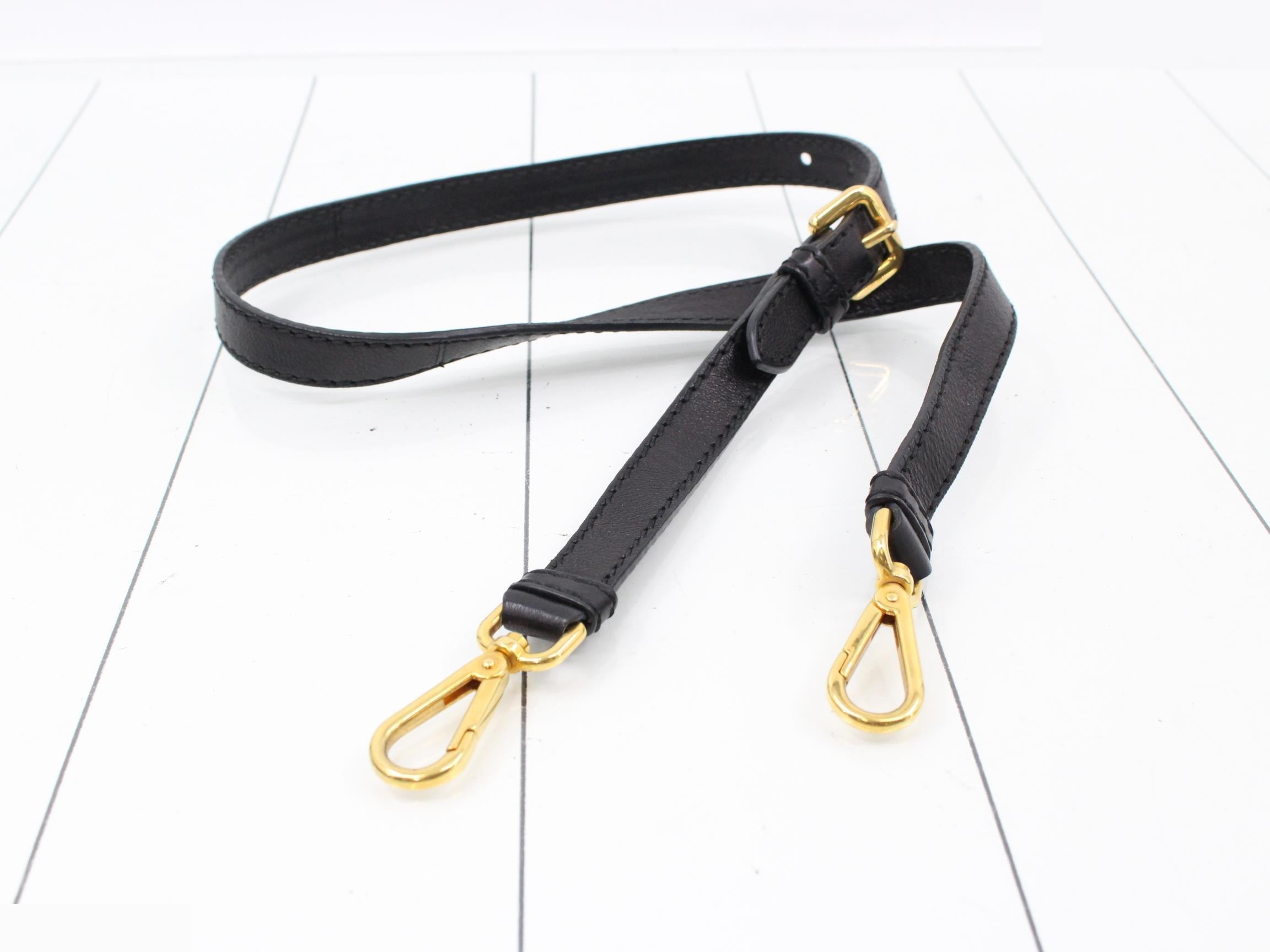 2-Way Black Leather Handbag — view 7