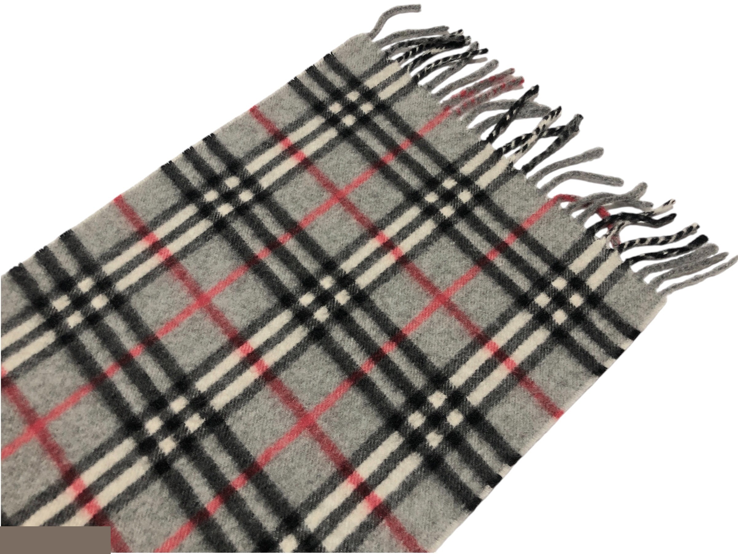 scarf, check pattern, 100% cashmere. — view 6