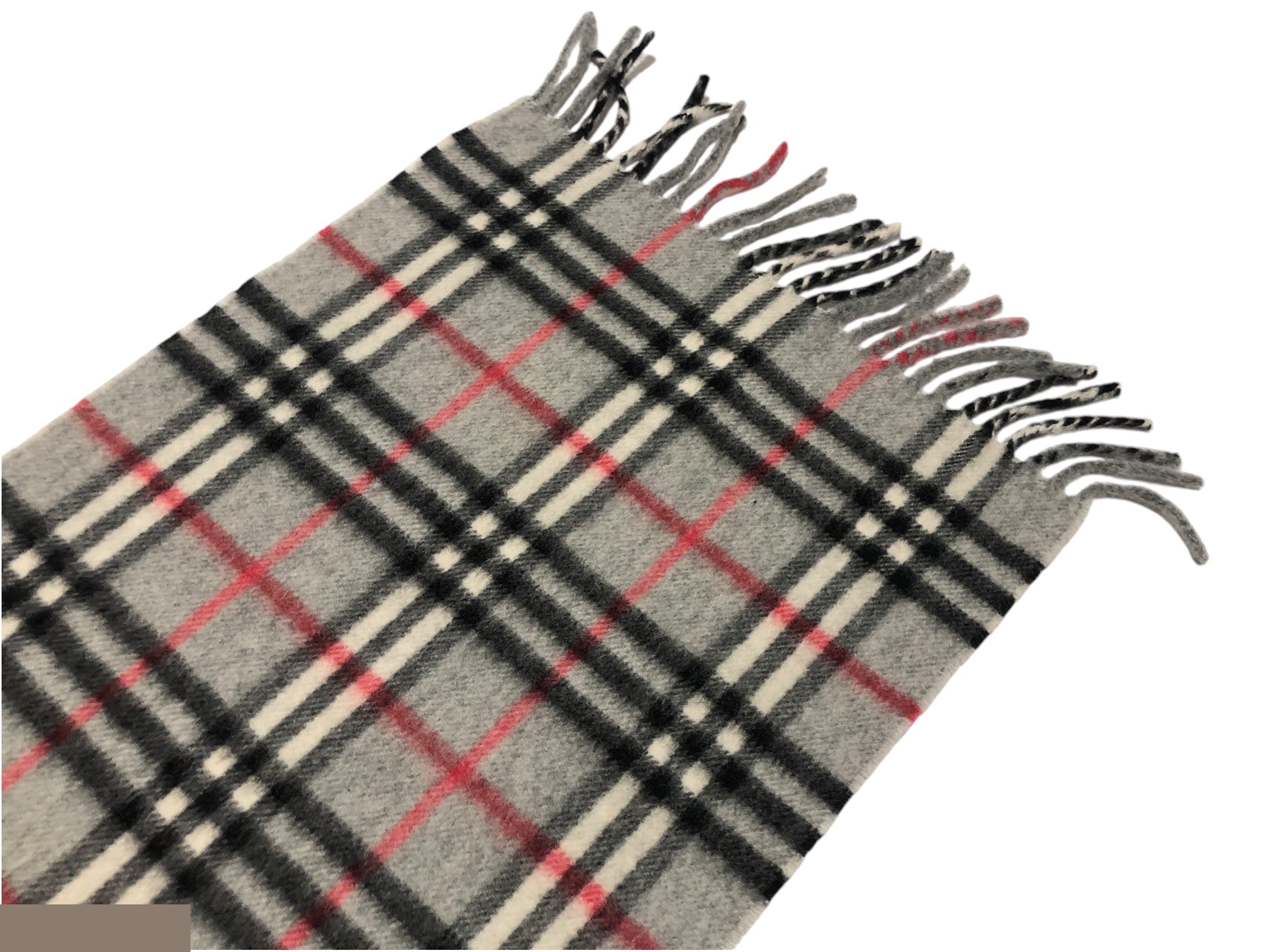 scarf, check pattern, 100% cashmere. — view 7