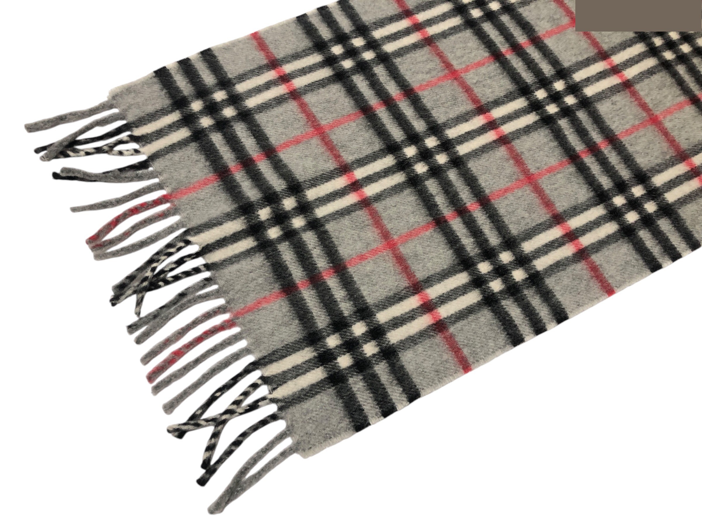 scarf, check pattern, 100% cashmere. — view 9