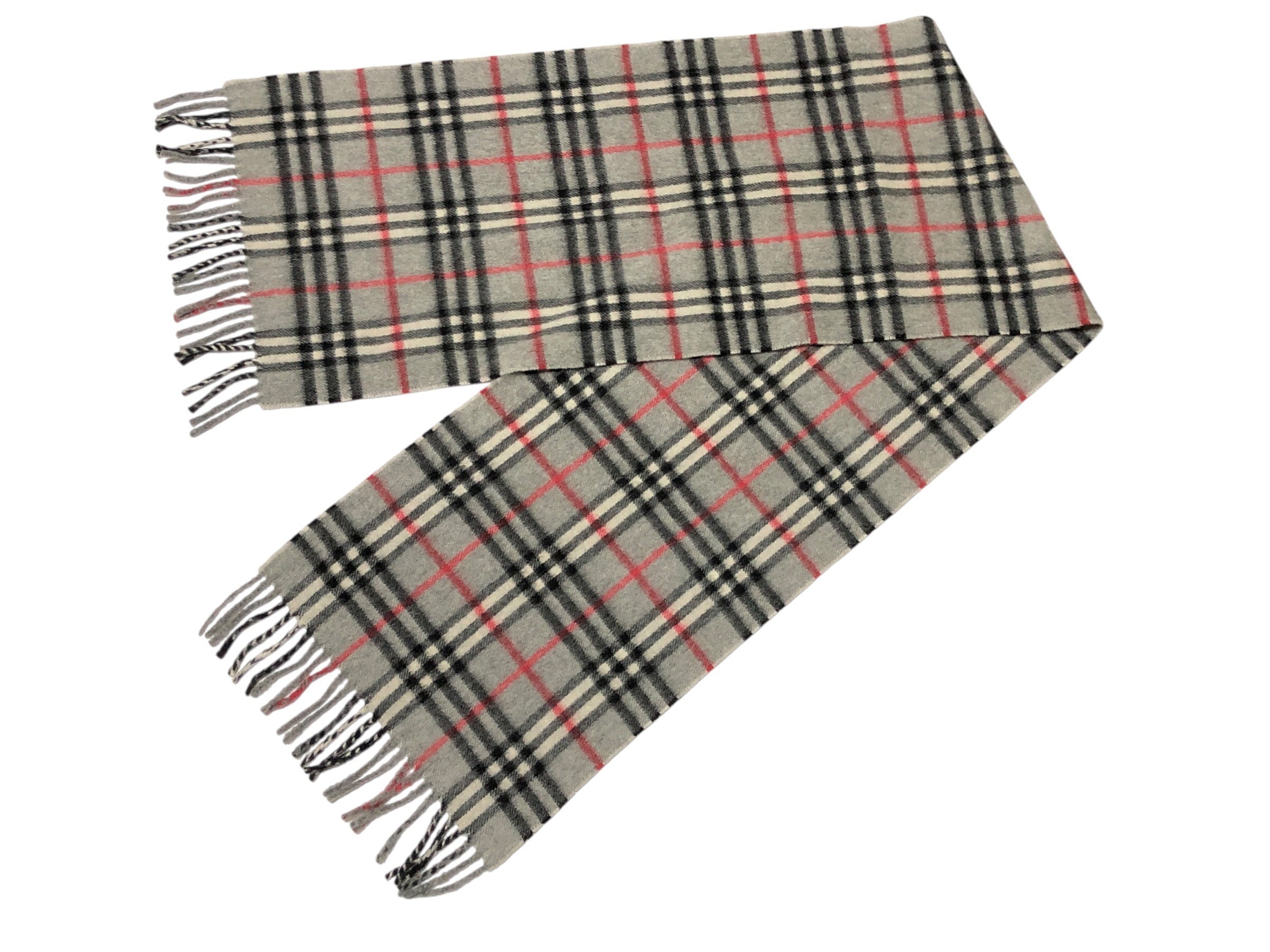 scarf, check pattern, 100% cashmere. — view 10