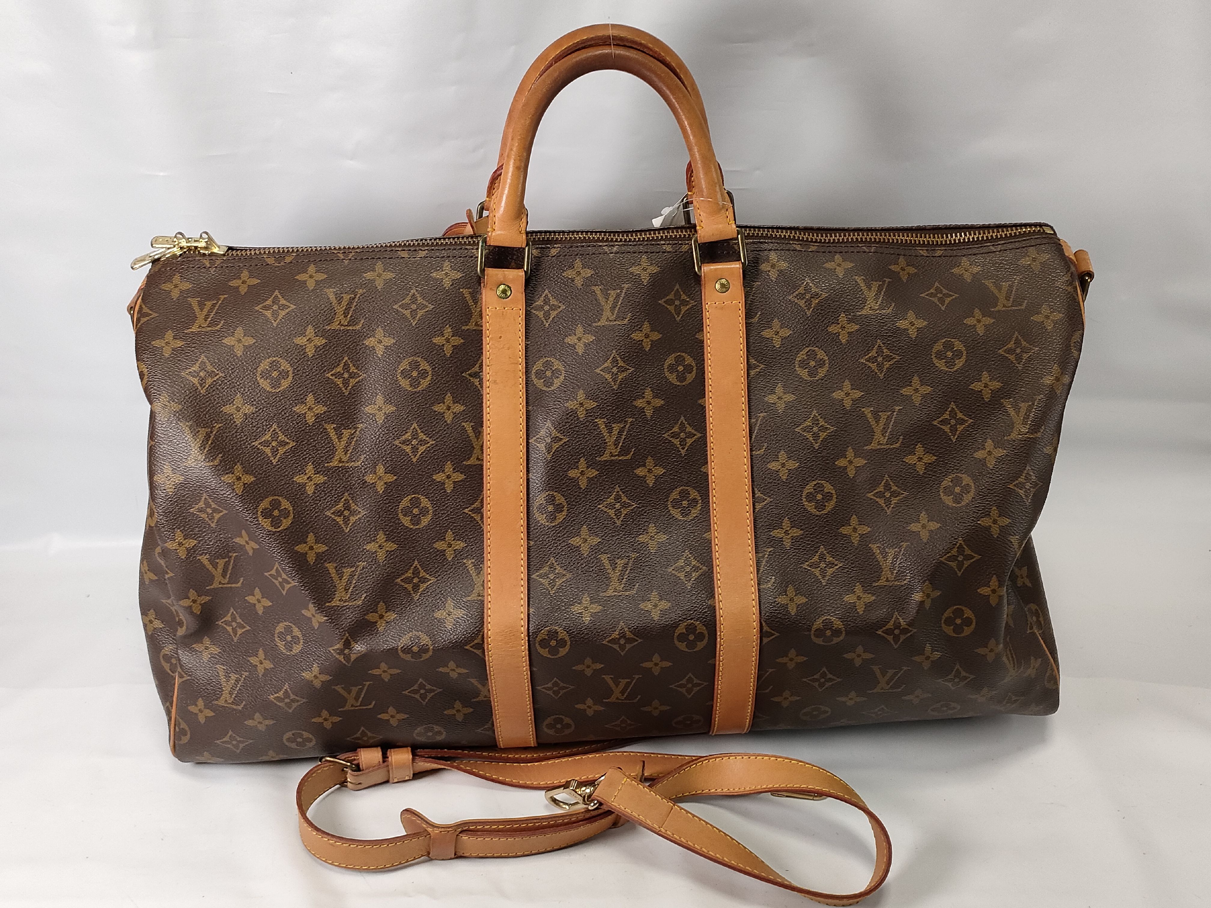 Monogram M41414 Keepall Bandoulière 55 Boston Bag
