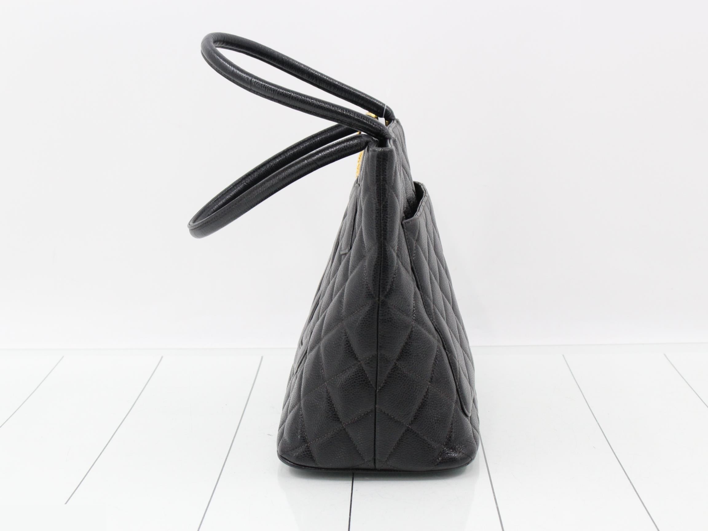 Reissue Tote Bag, Caviar Skin, Black, Series 5 — view 3