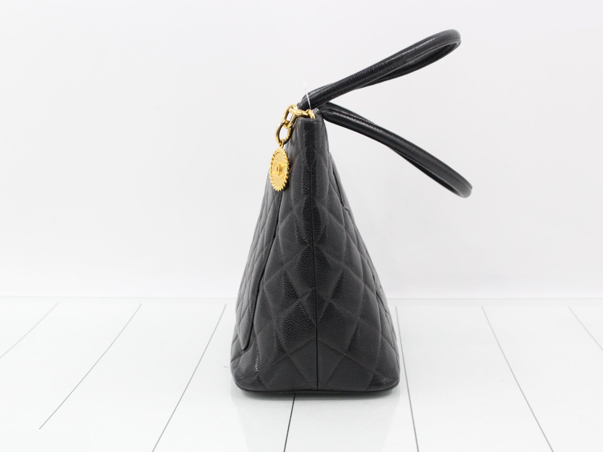 Reissue Tote Bag, Caviar Skin, Black, Series 5 — view 4