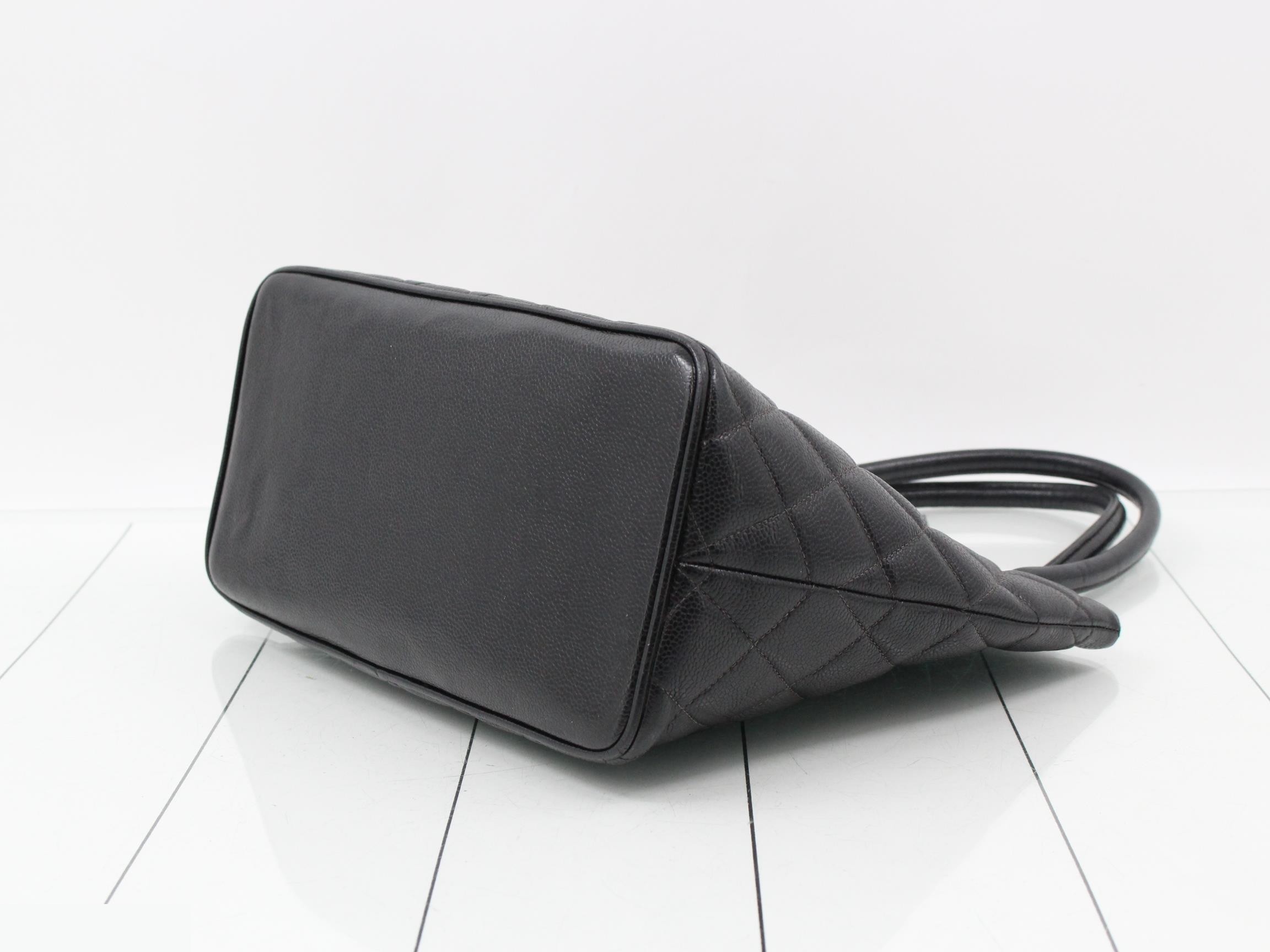 Reissue Tote Bag, Caviar Skin, Black, Series 5 — view 6
