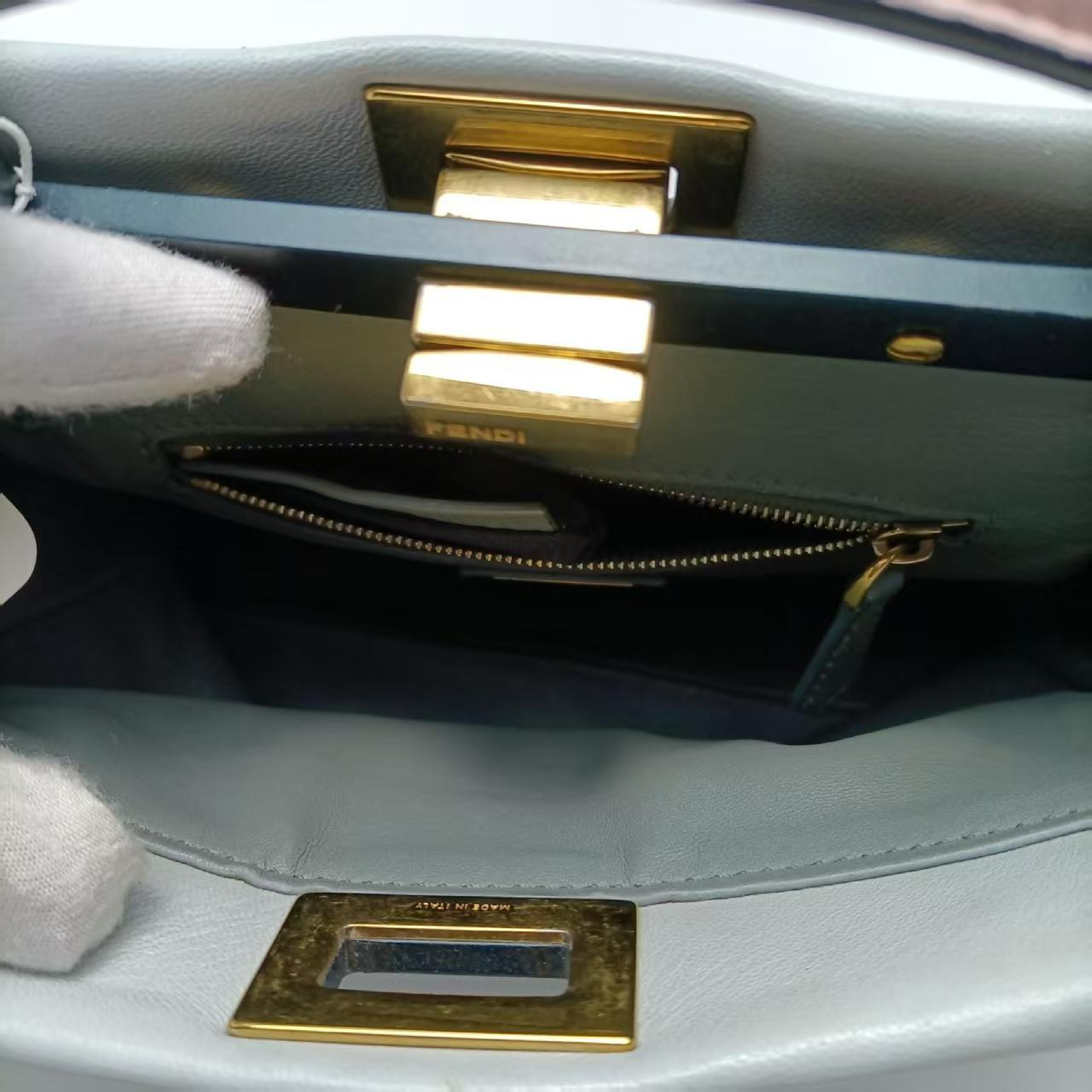 Peekaboo Cowhide Handbag — view 9