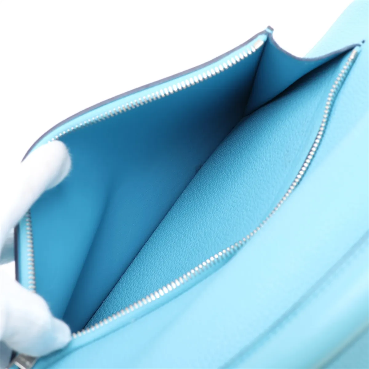 [Individually packaged] Hermes Kelly 42 Maxi Letournée Togo Blue Nord Silver Hardware B: 2023 — view 11