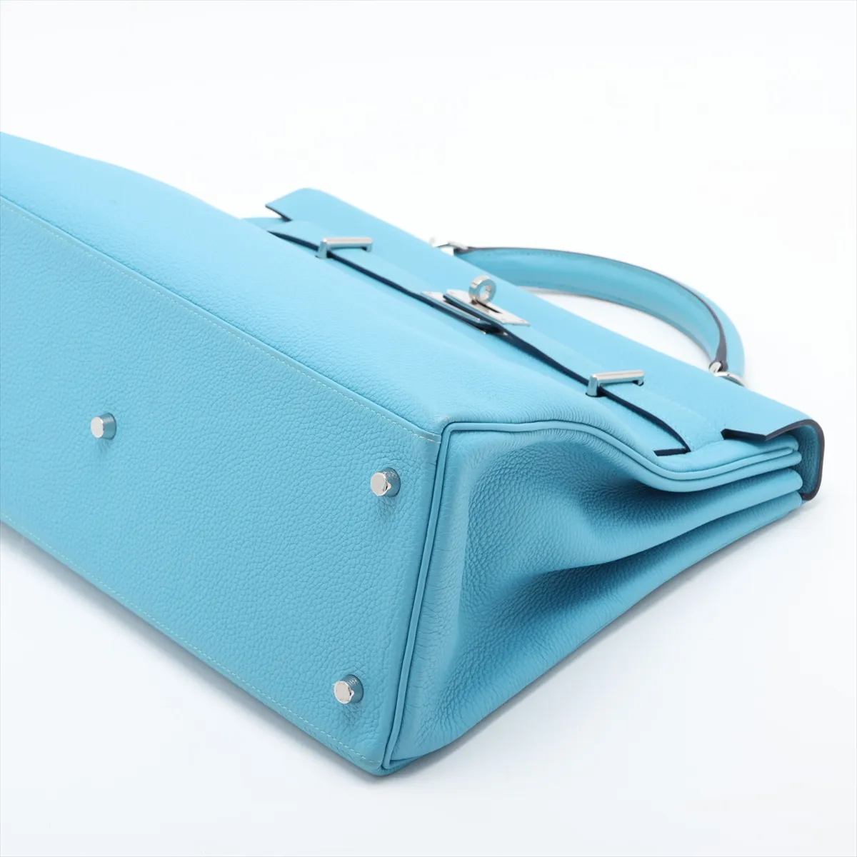 [Individually packaged] Hermes Kelly 42 Maxi Letournée Togo Blue Nord Silver Hardware B: 2023 — view 3