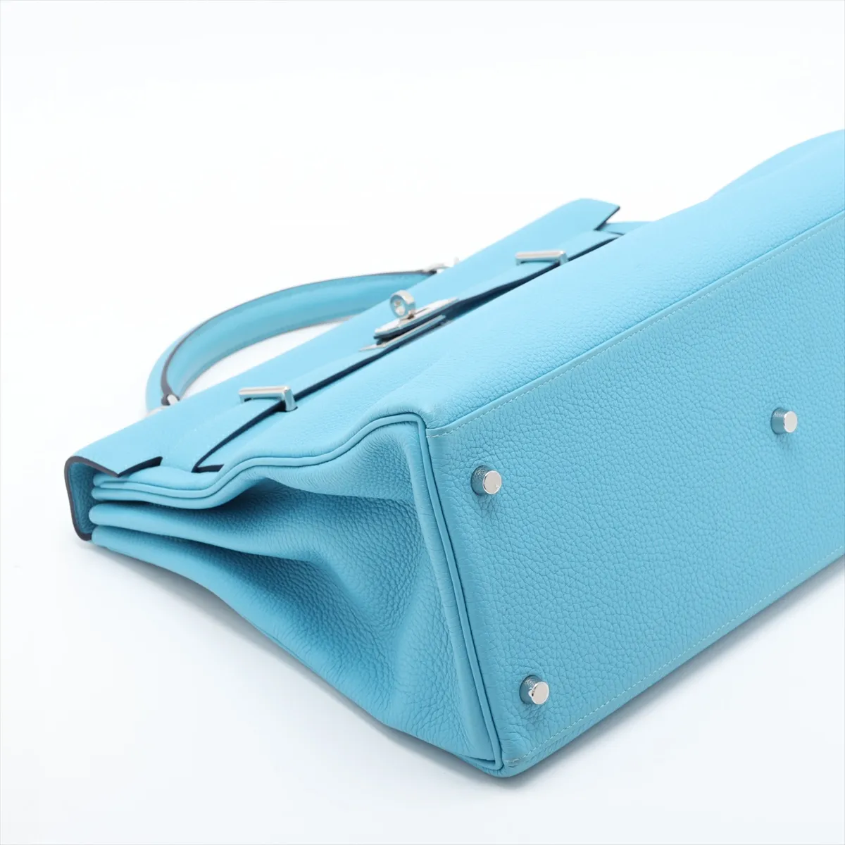 [Individually packaged] Hermes Kelly 42 Maxi Letournée Togo Blue Nord Silver Hardware B: 2023 — view 4