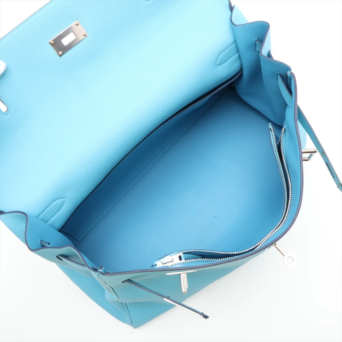 [Individually packaged] Hermes Kelly 42 Maxi Letournée Togo Blue Nord Silver Hardware B: 2023 — view 8