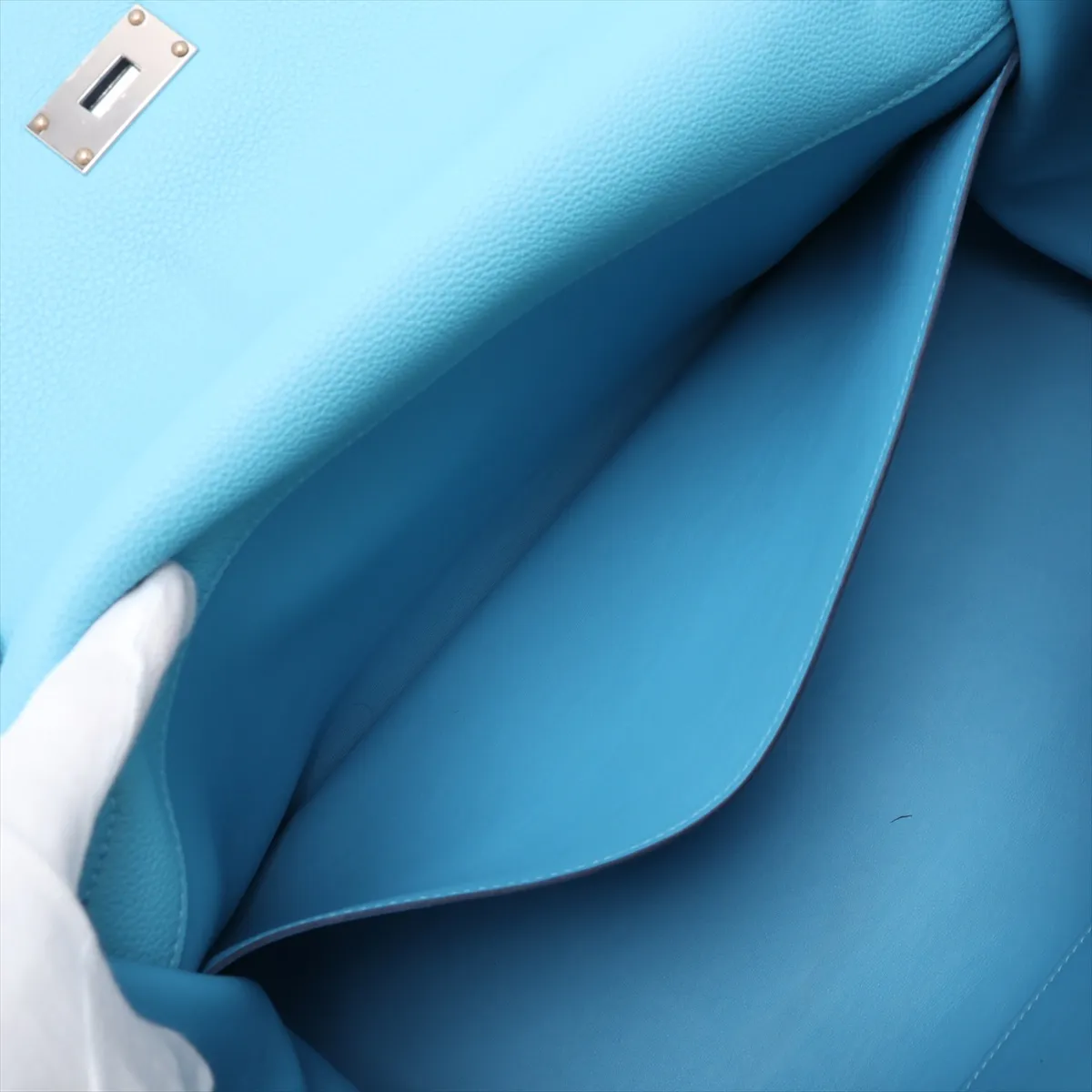 [Individually packaged] Hermes Kelly 42 Maxi Letournée Togo Blue Nord Silver Hardware B: 2023 — view 10