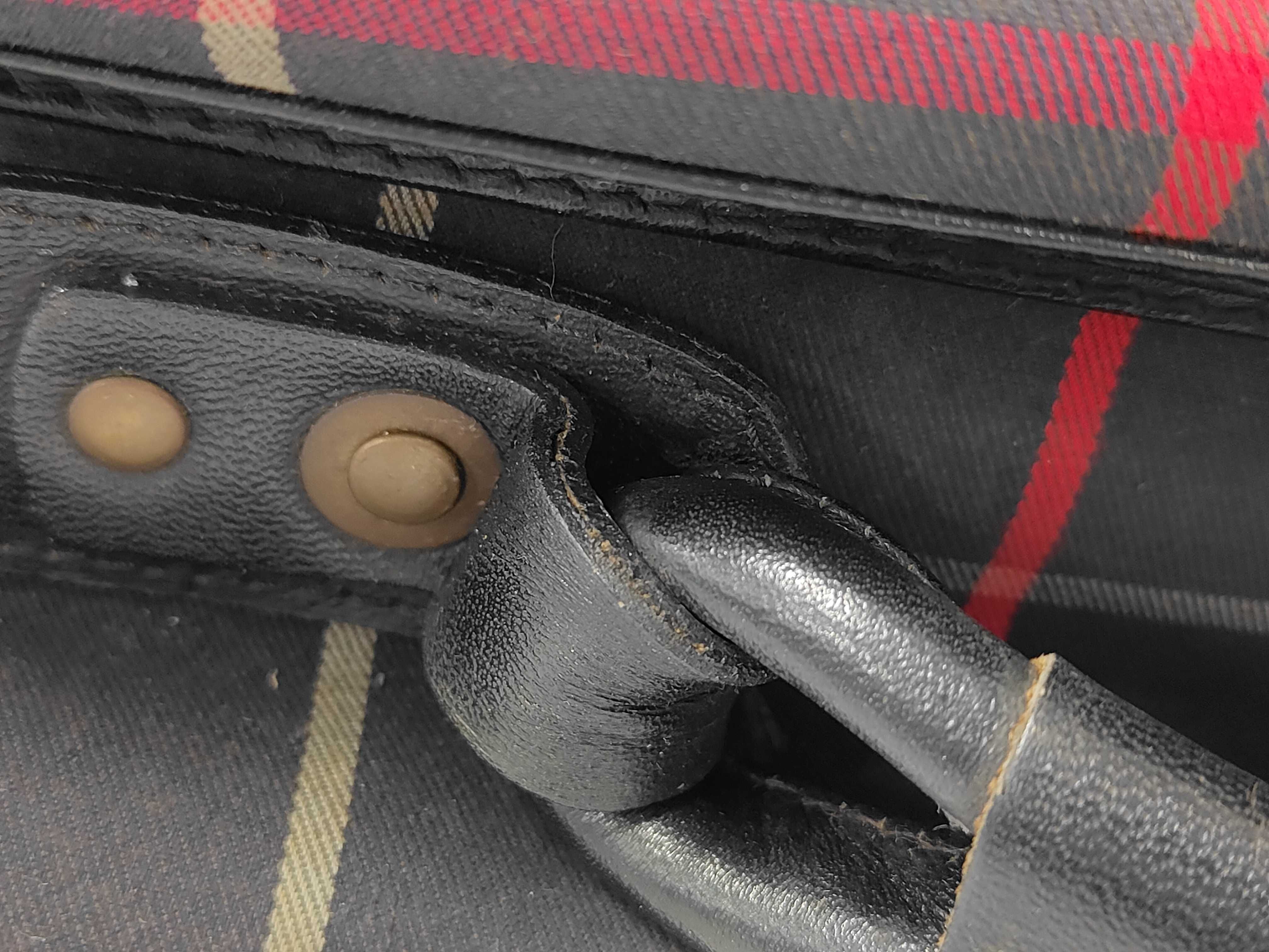 Boston bag with long strap, navy, handbag — view 5