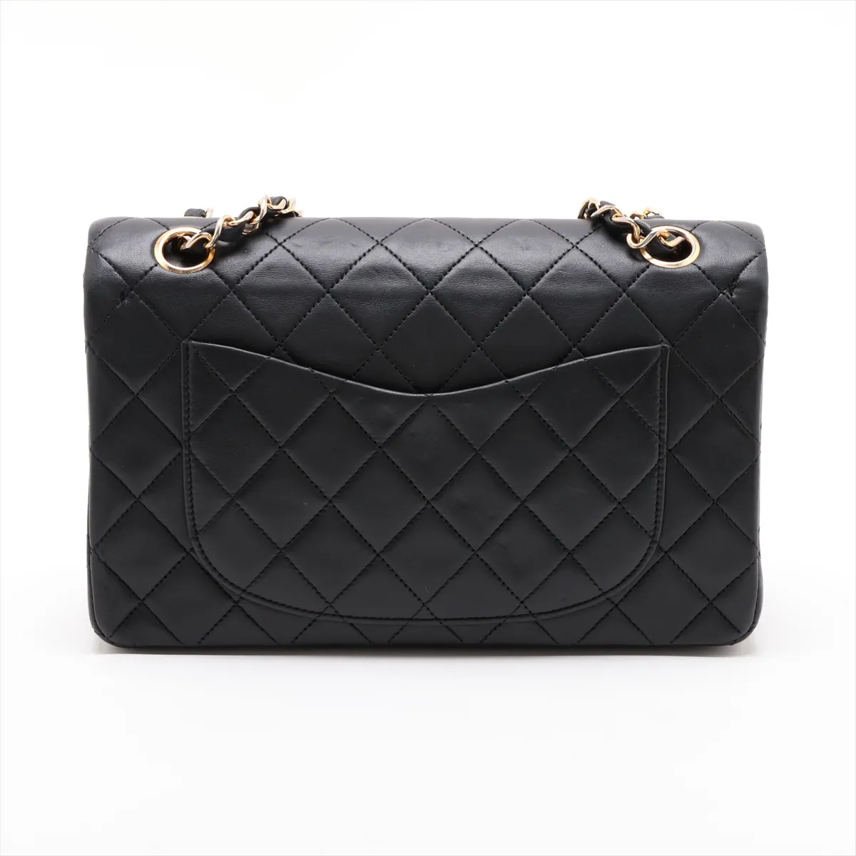 [Individually packaged] Chanel Matelassé 23 Small Lambskin Double Flap Double Chain Bag, Black with Gold Hardware, 0625587, Serial Number 0-series, A01113 — view 2
