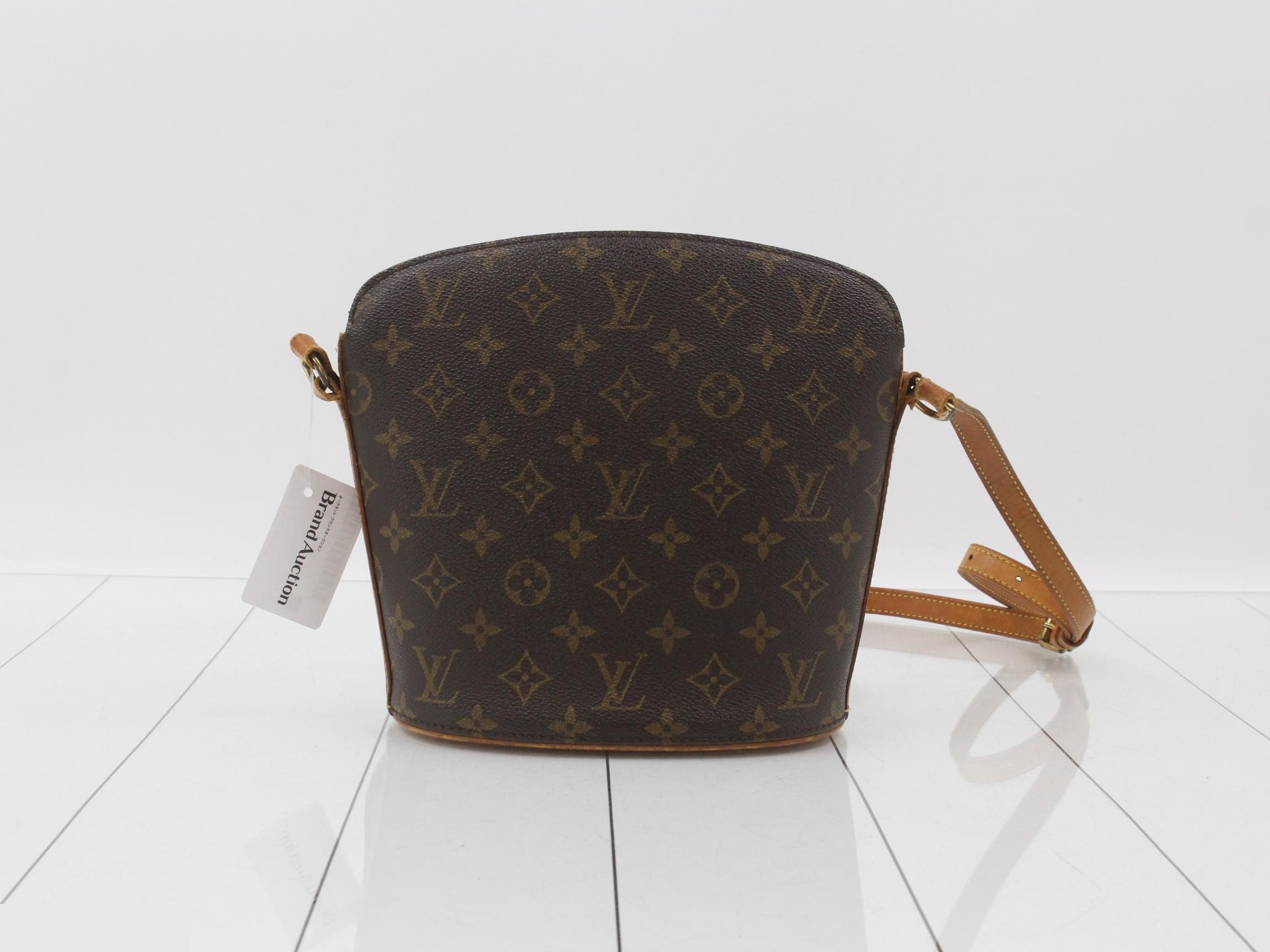 M51290 Druot Shoulder Bag, Monogram Brown Leather — view 2