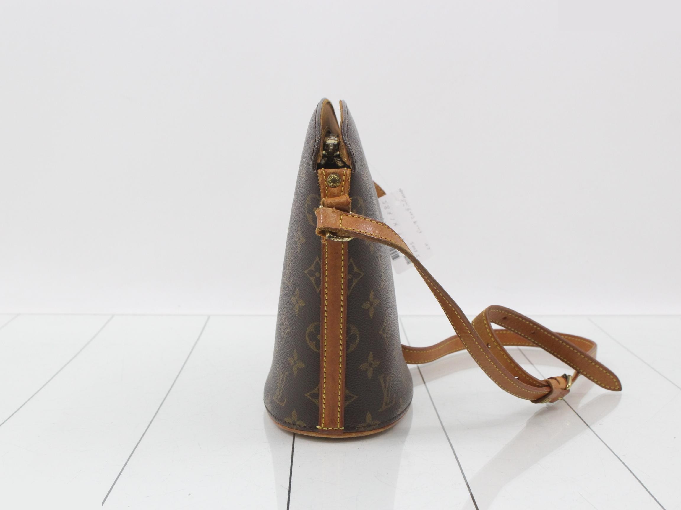 M51290 Druot Shoulder Bag, Monogram Brown Leather — view 4