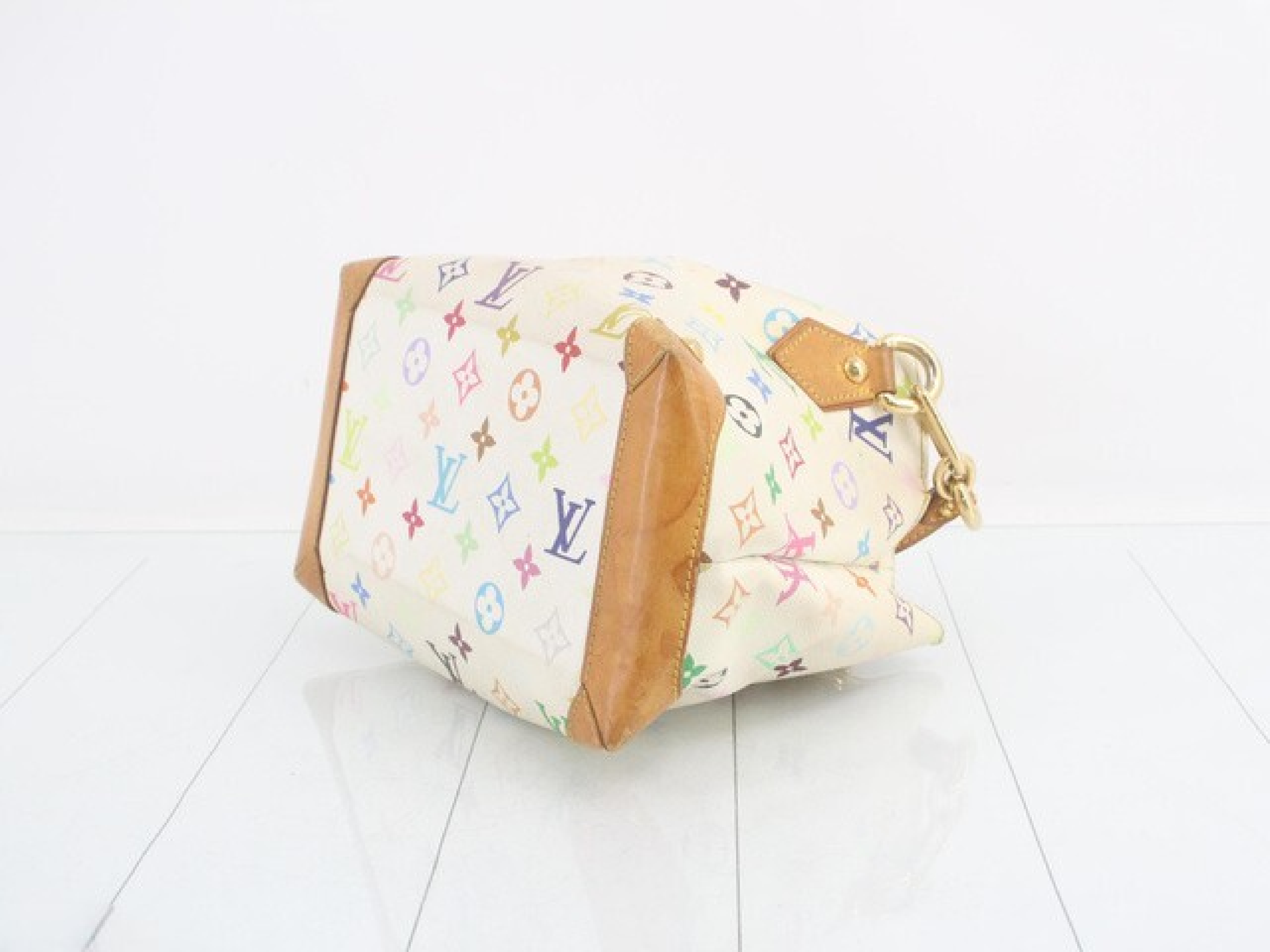Monogram Multicolor Audora Blanc Handbag — view 4
