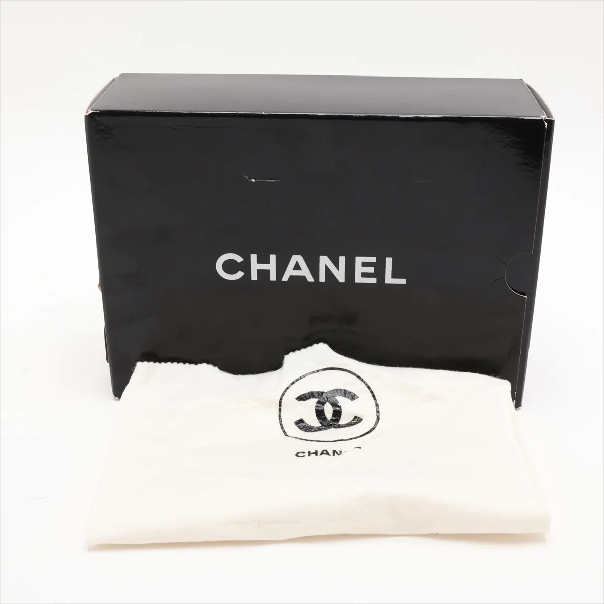 [Individually packaged] Chanel Matelassé 23 Small Lambskin Double Flap Double Chain Bag, Black with Gold Hardware, A01113 — view 9