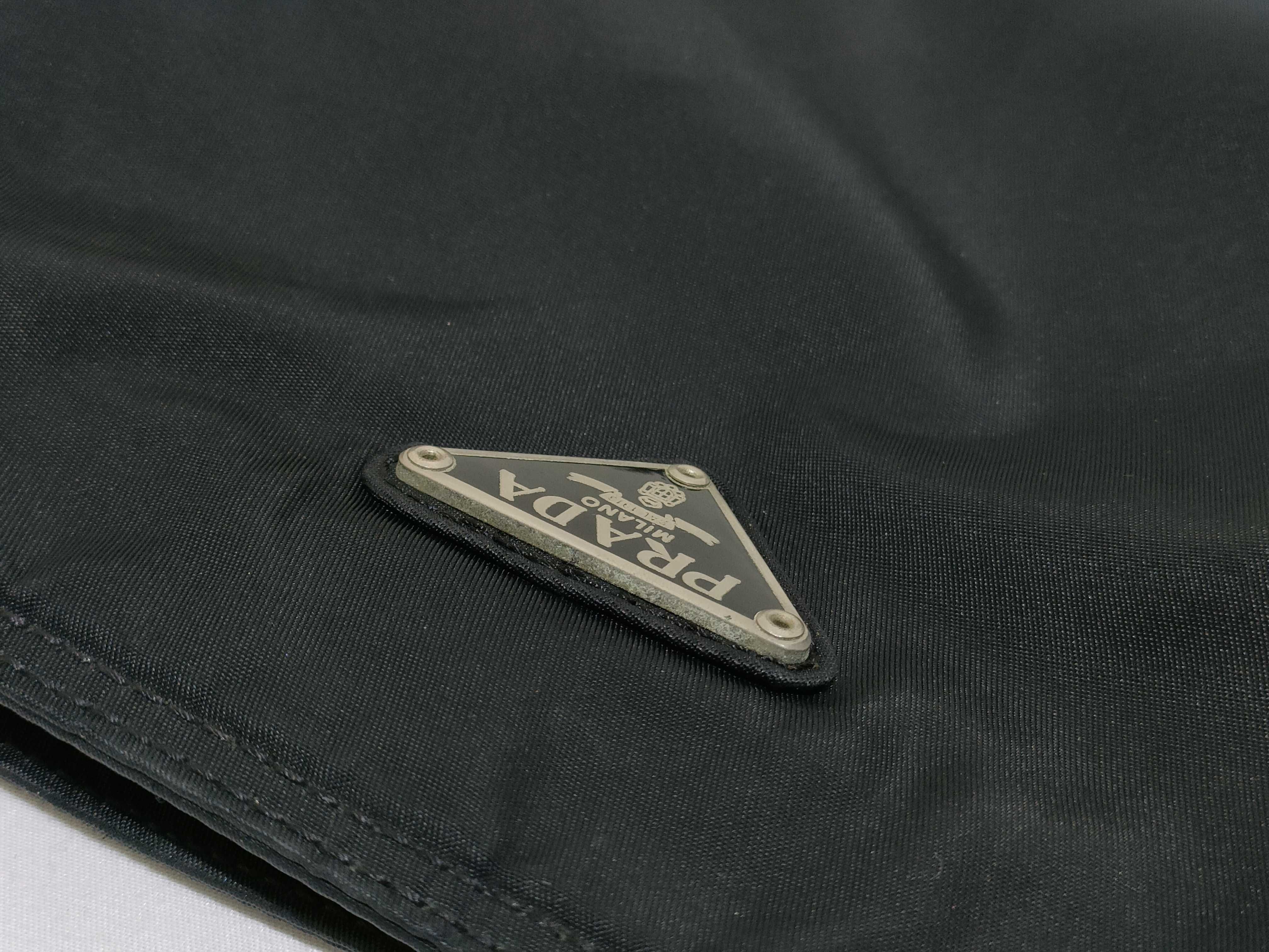 Nylon Shoulder Bag with Triangle Logo — view 13
