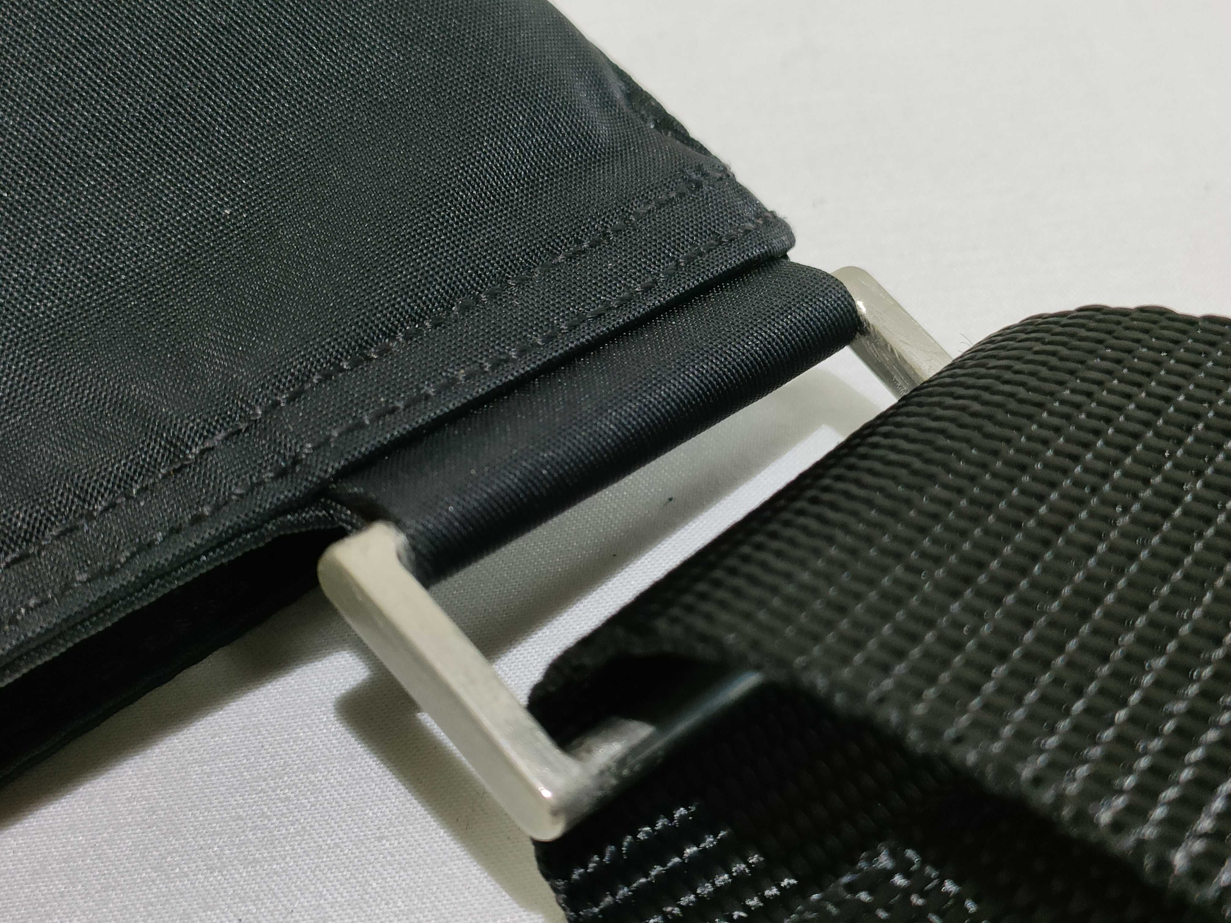 Nylon Shoulder Bag with Triangle Logo — view 5
