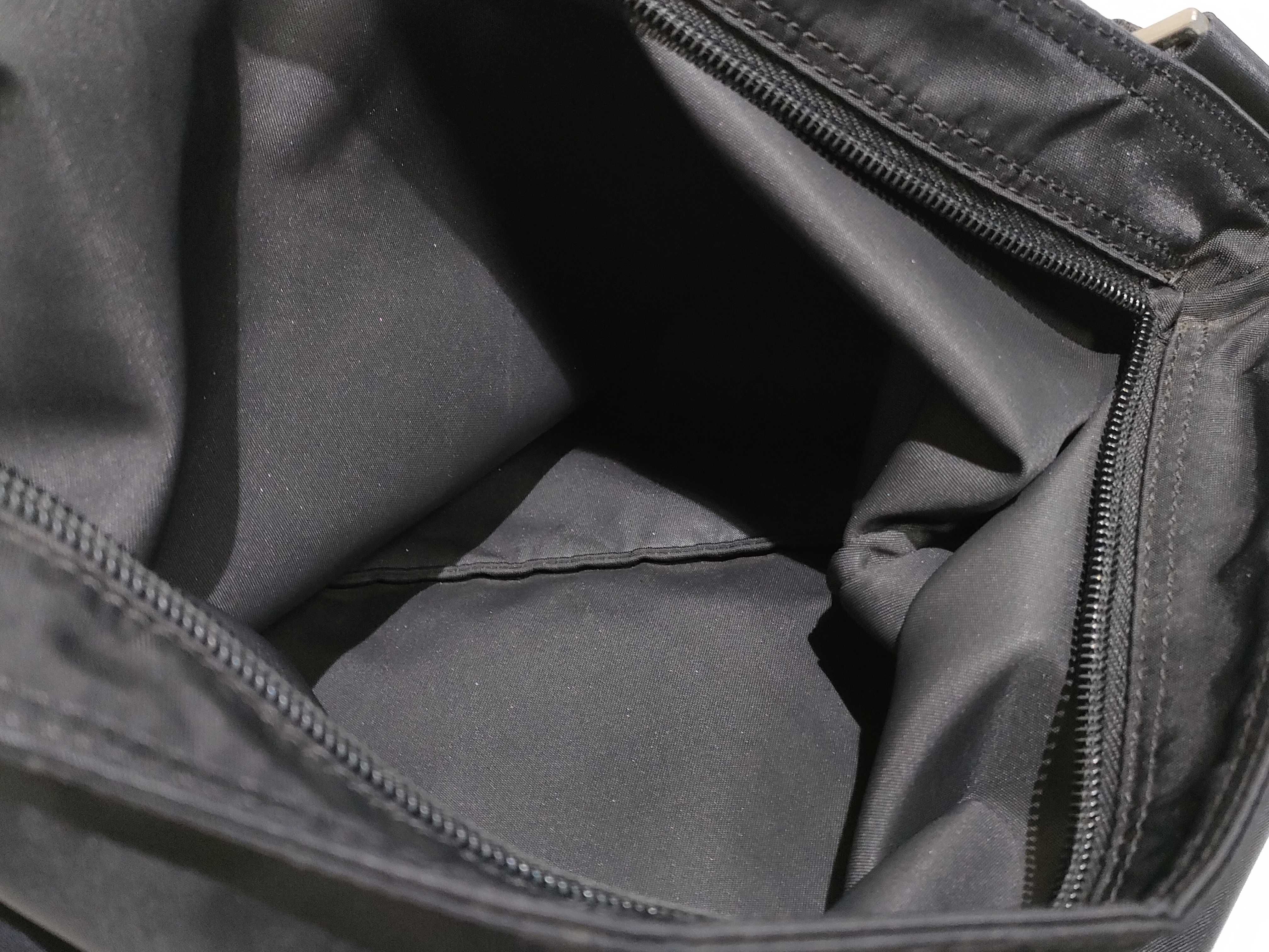 Nylon Shoulder Bag with Triangle Logo — view 9