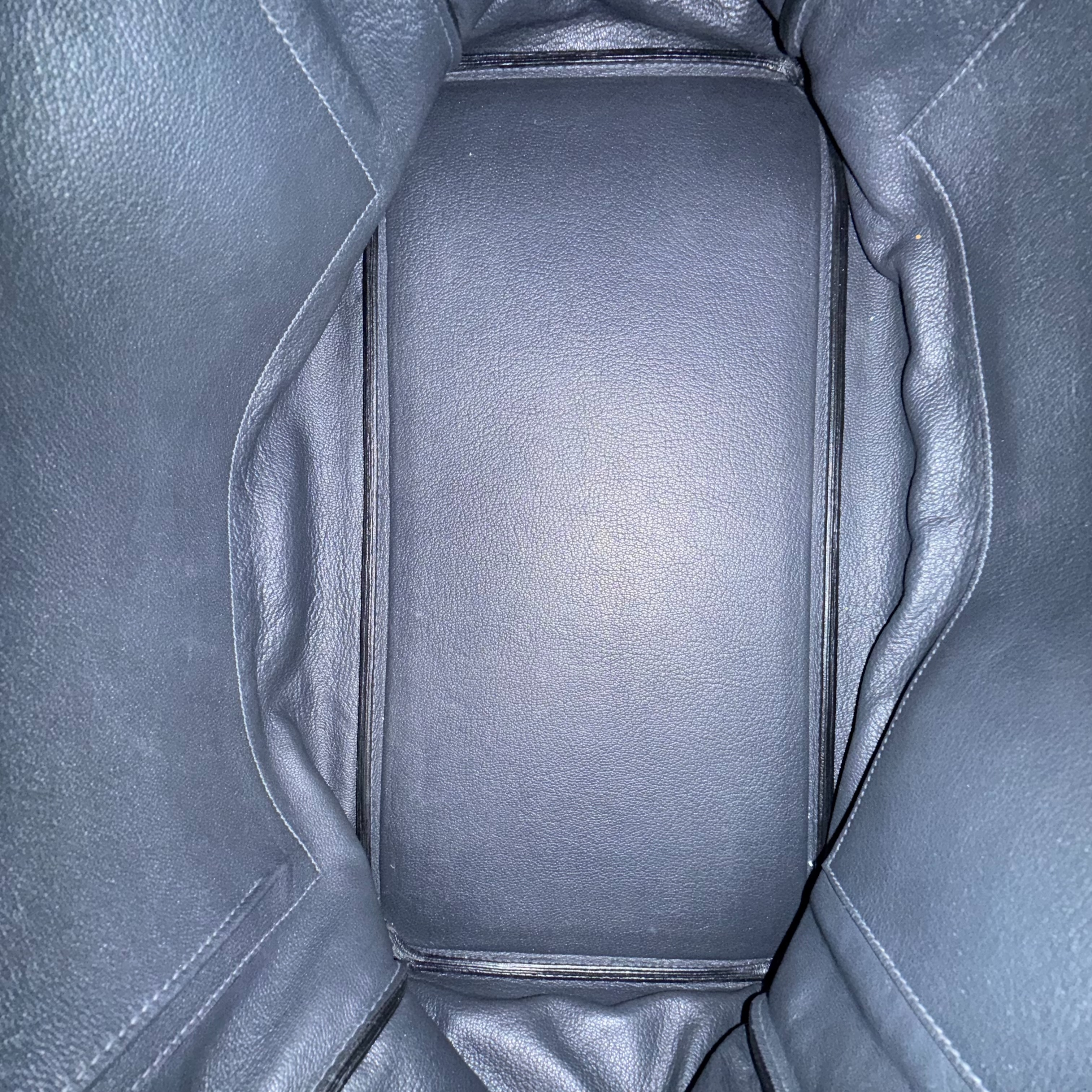 Birkin 40 Black Togo Leather, Silver Hardware, B Stamp Handbag — view 10