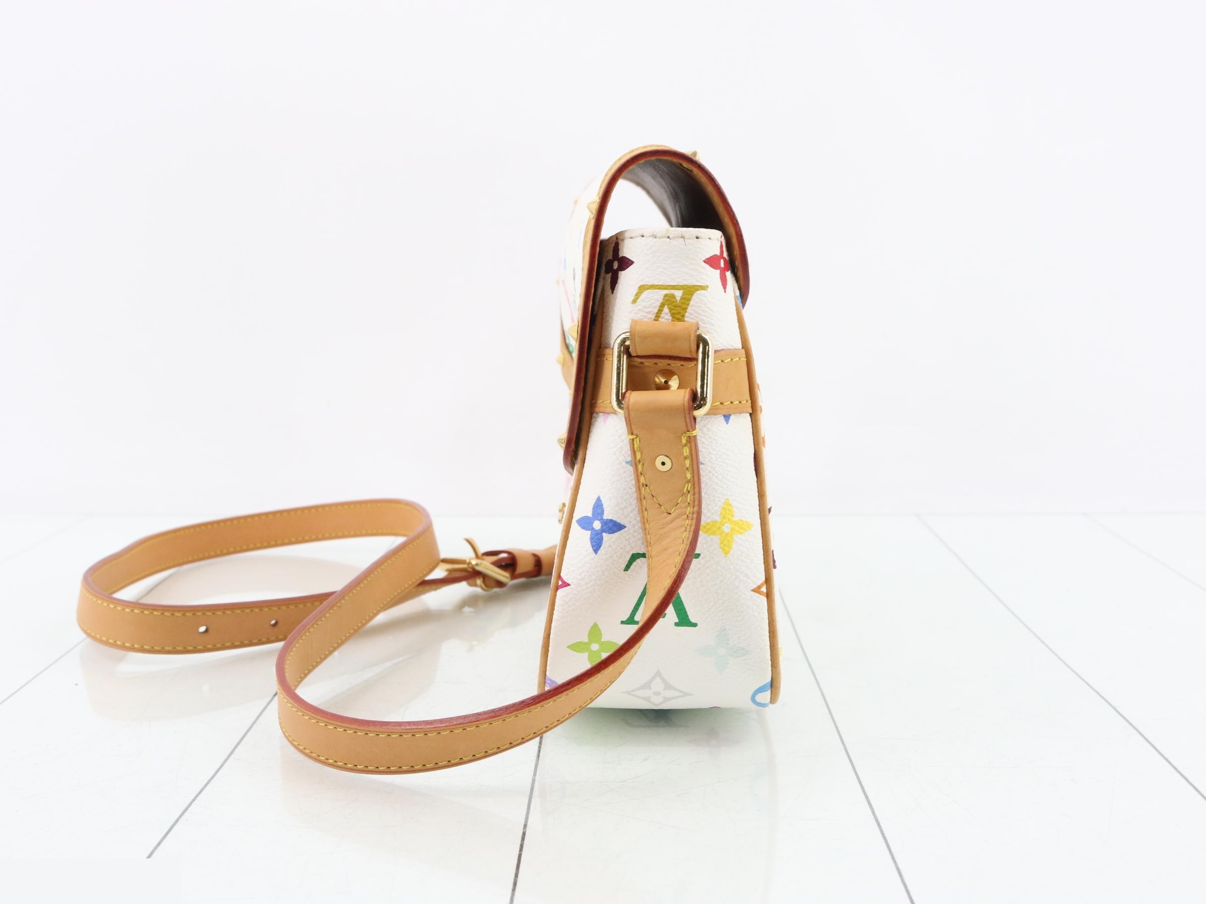 Monogram Multicolor Sologne Blanc Shoulder Bag — view 3