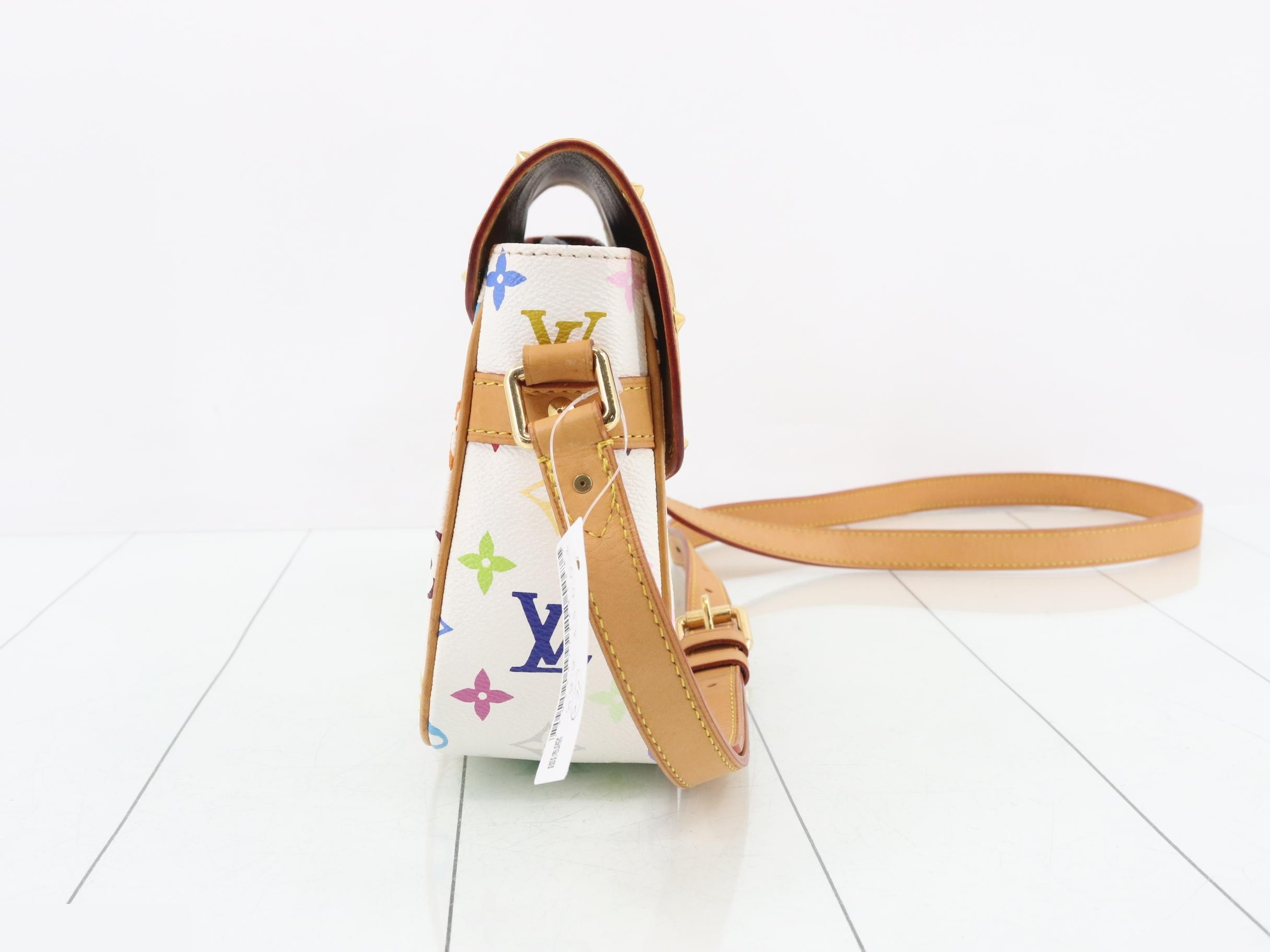 Monogram Multicolor Sologne Blanc Shoulder Bag — view 4