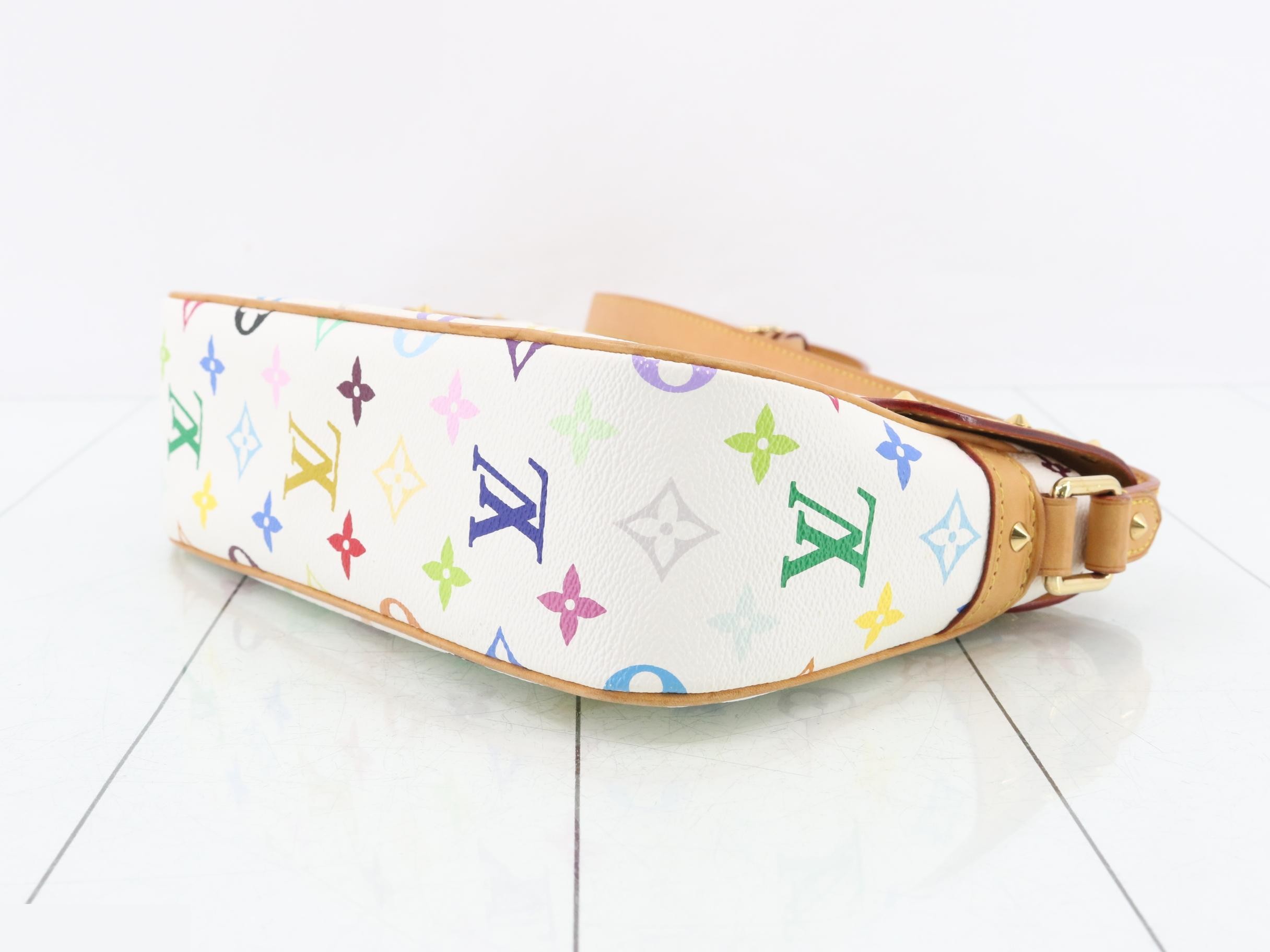 Monogram Multicolor Sologne Blanc Shoulder Bag — view 6