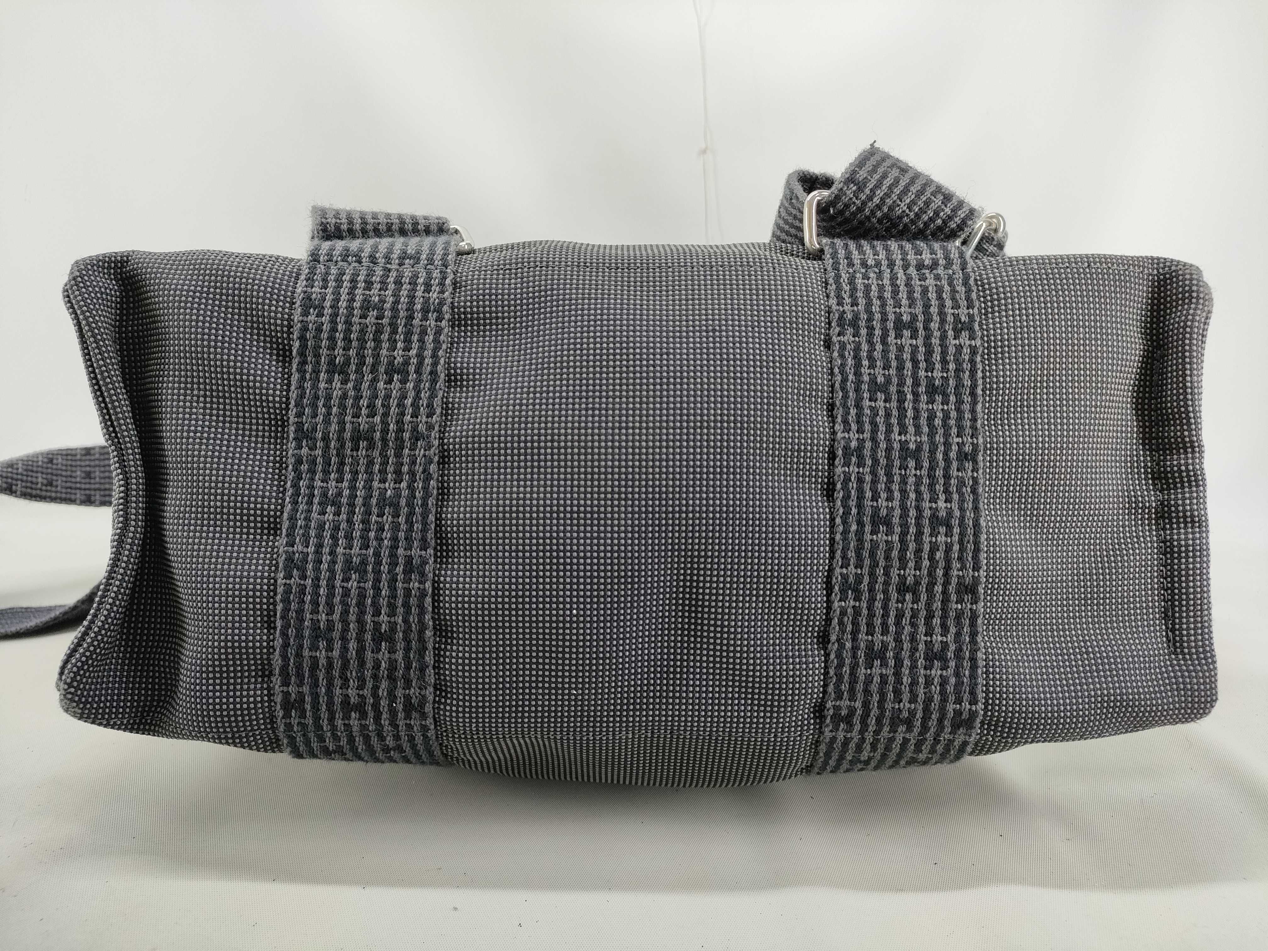Herline bag, Hermes Herline Ad, gray, with padlock/no key, backpack. — view 3