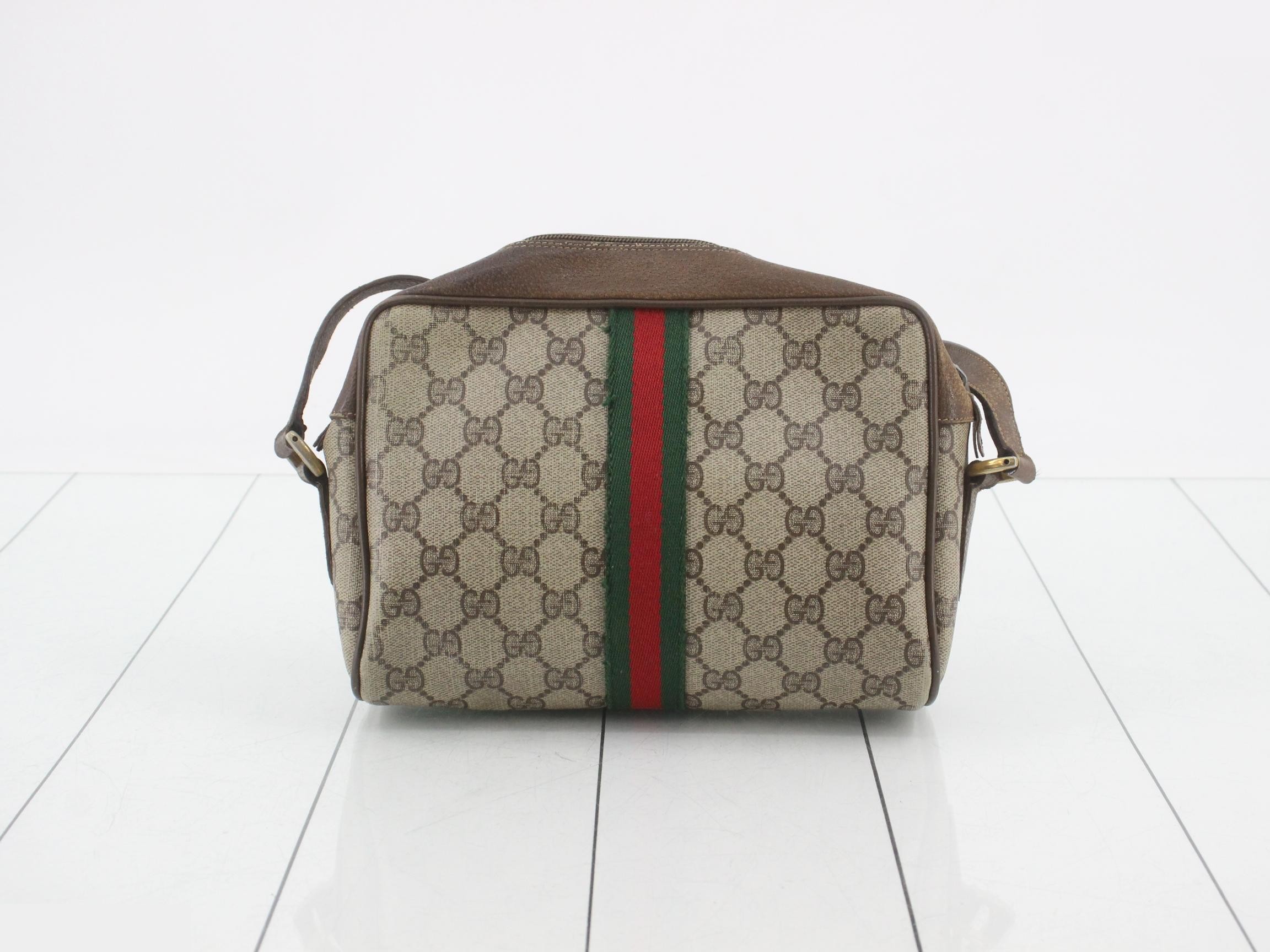 Old Gucci GG pattern hardware shoulder bag, Sherry line — view 2