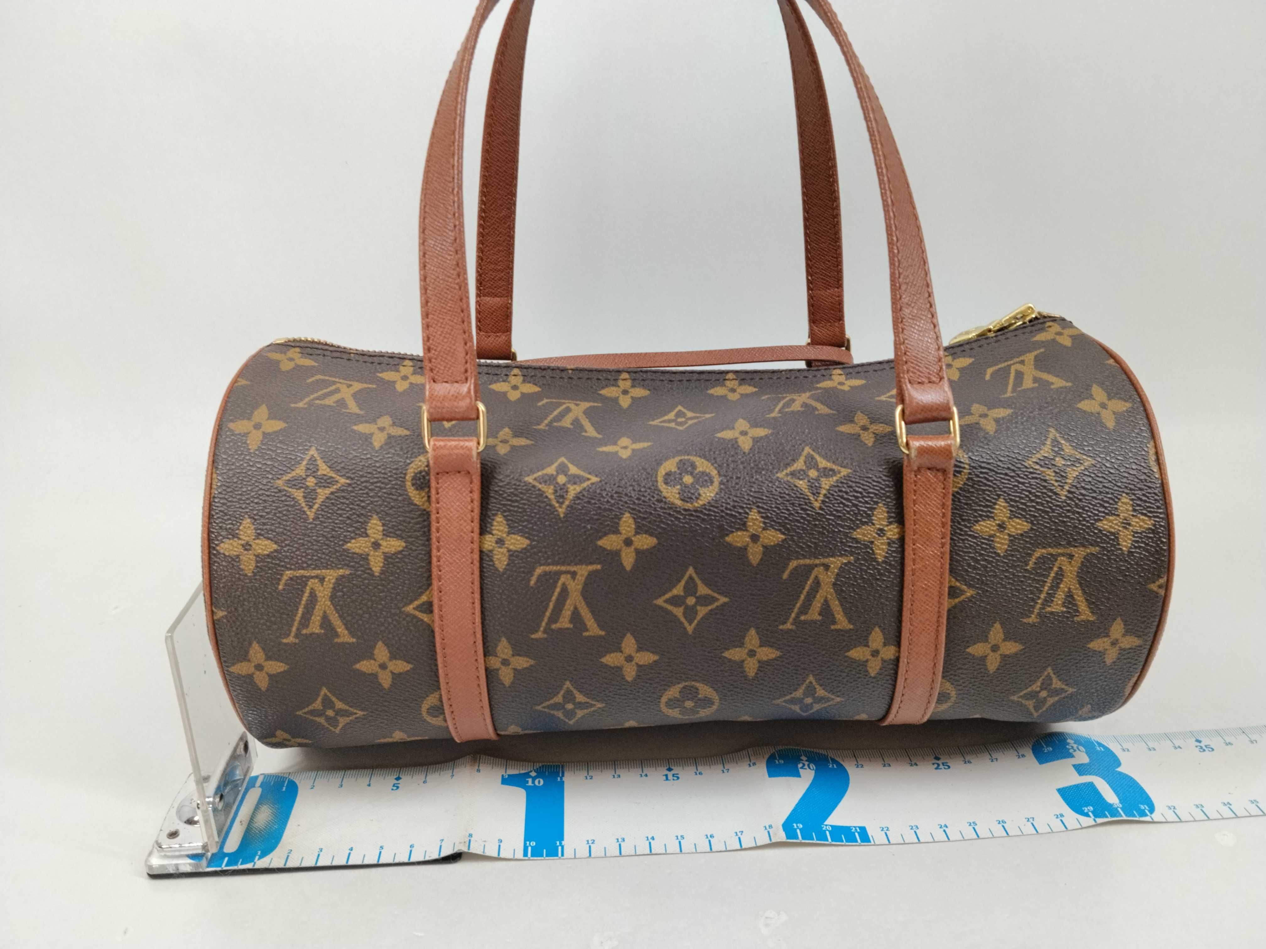 Monogram Old Papillon Handbag with Pouch — view 2