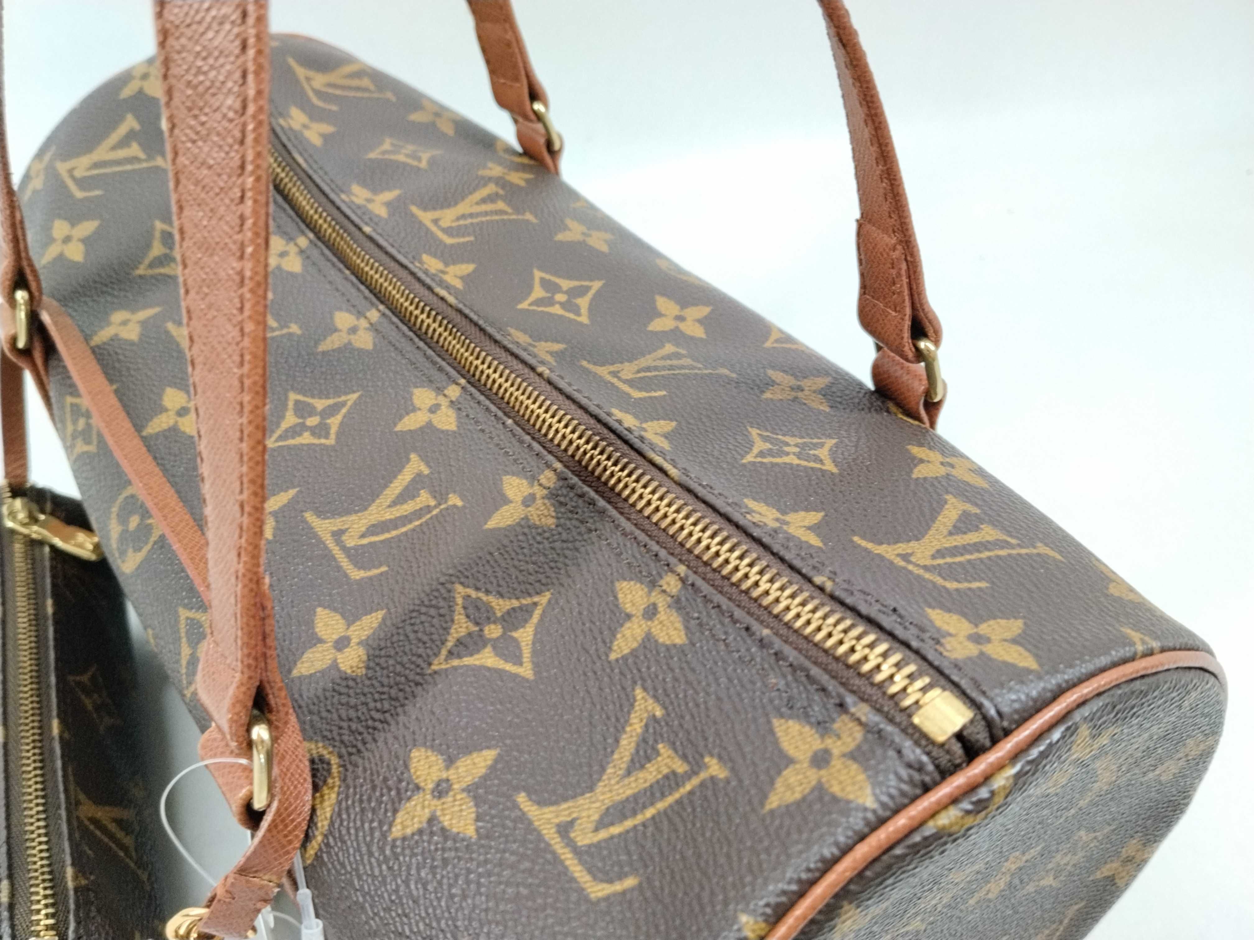 Monogram Old Papillon Handbag with Pouch — view 6