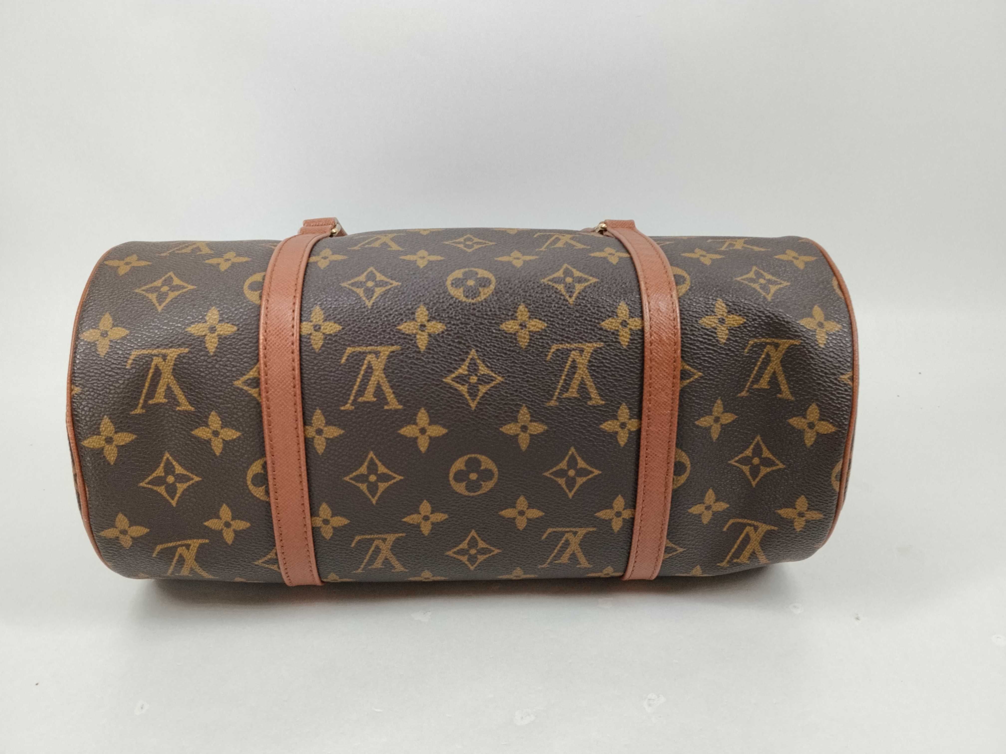 Monogram Old Papillon Handbag with Pouch — view 9