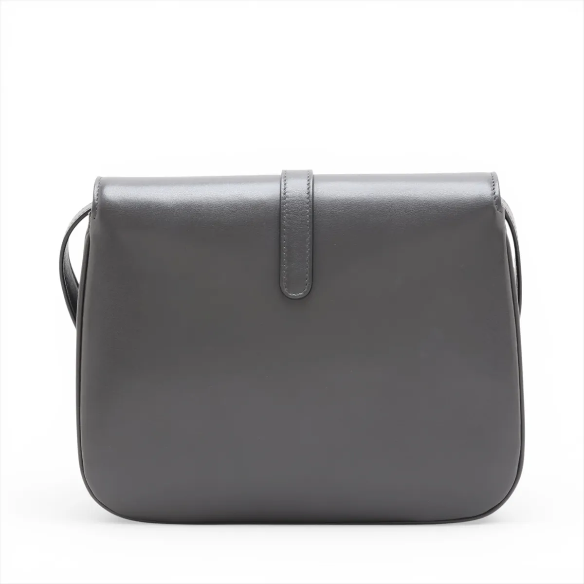 Taboo Medium Leather Shoulder Bag, Gray — view 2