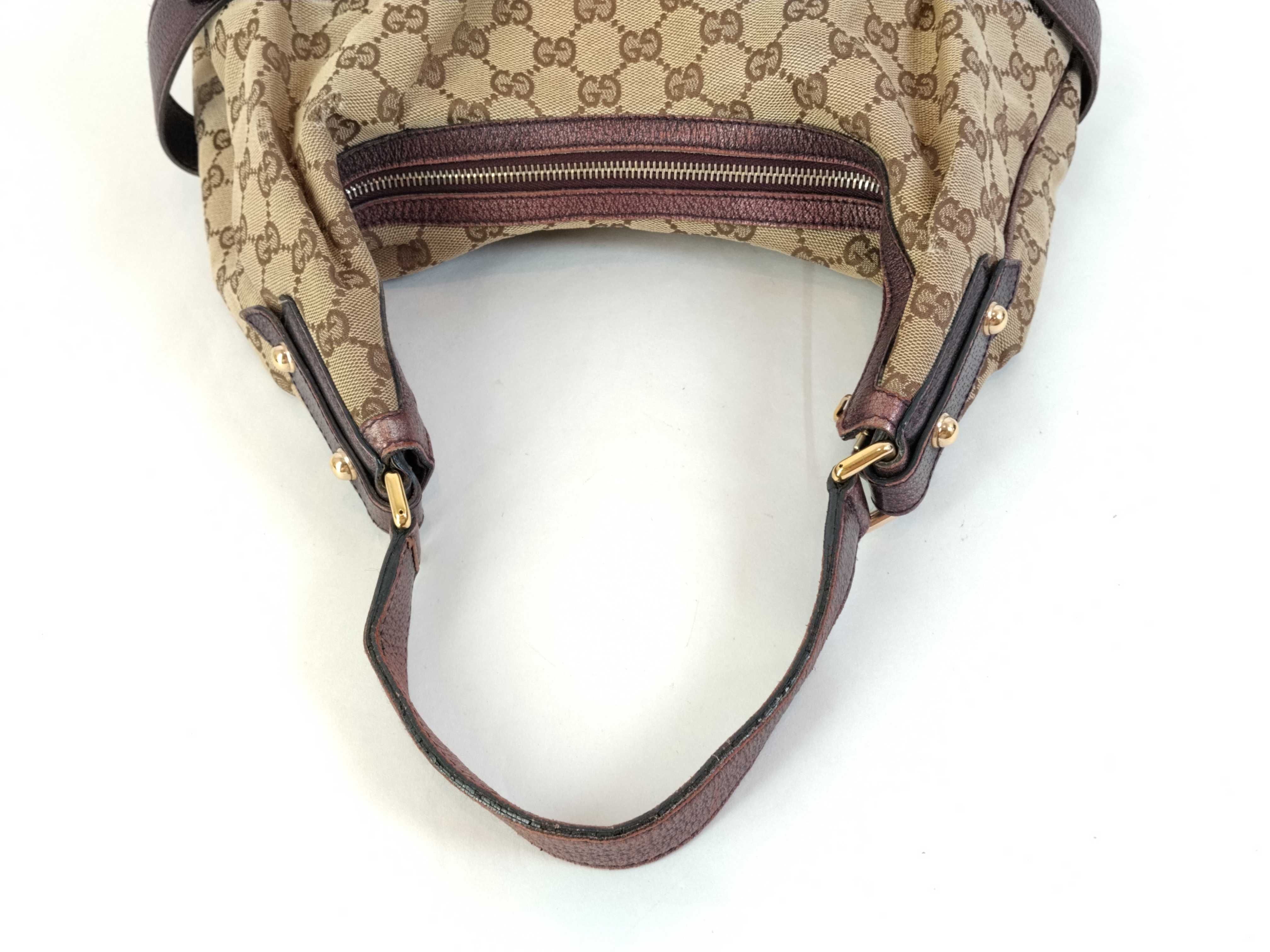 GG Canvas Gucci GG Canvas Horsebit One Shoulder Bag 131026 Shoulder Bag — view 3