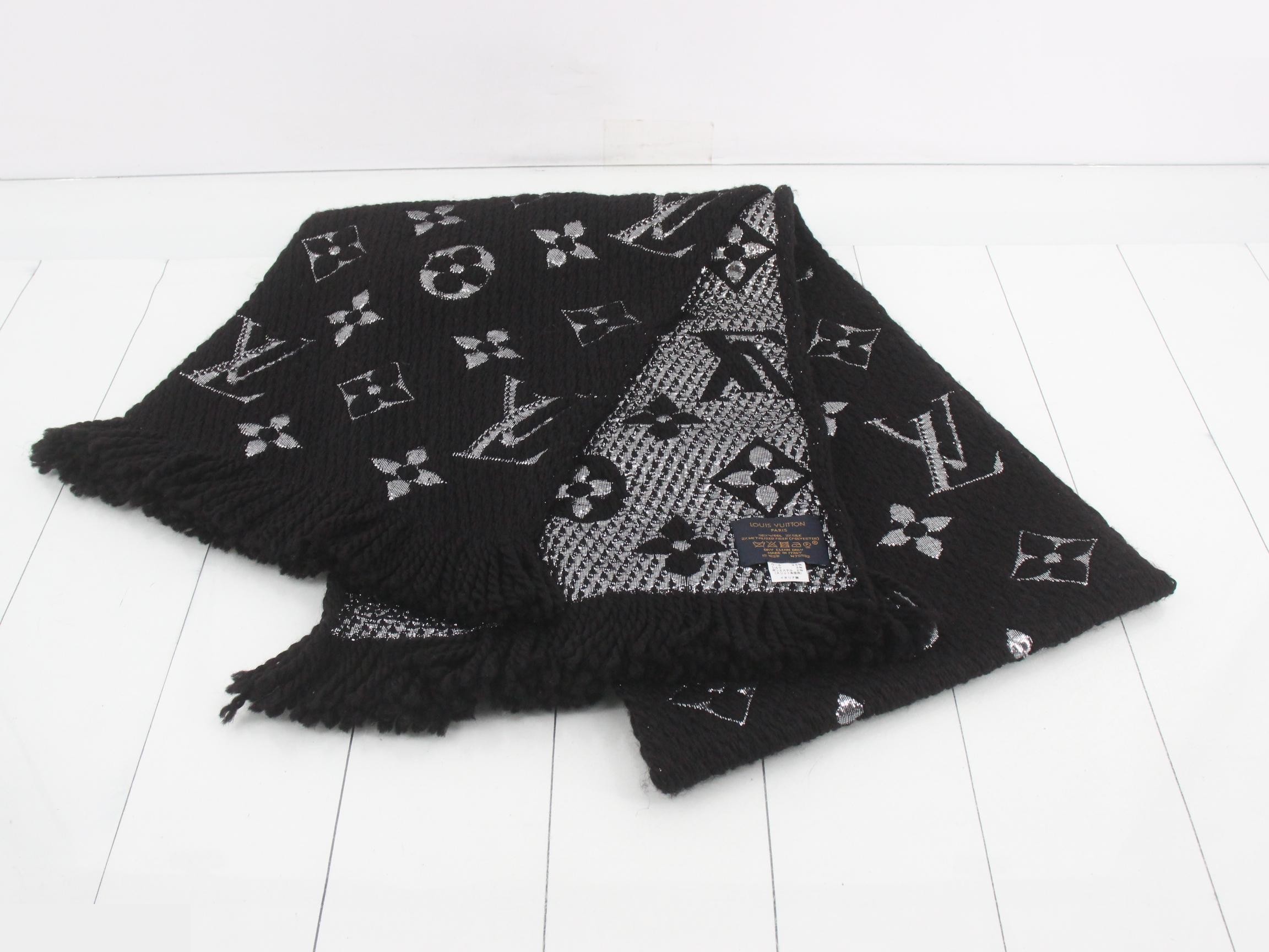 Echarpe Logomania Shine Noir — view 2