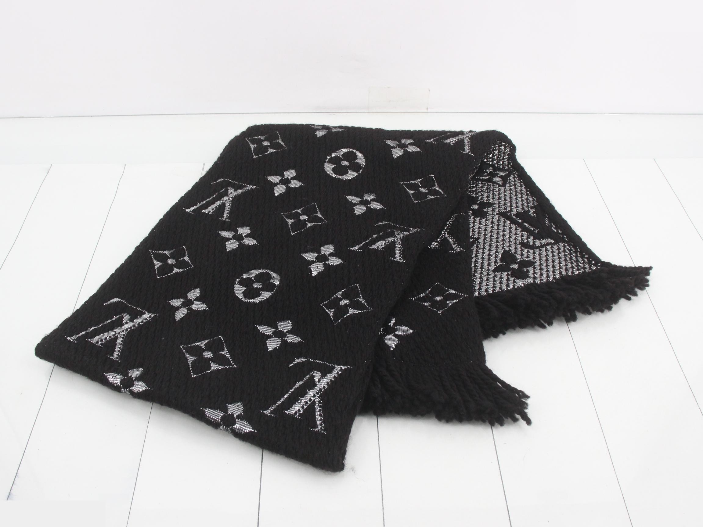 Echarpe Logomania Shine Noir — view 3