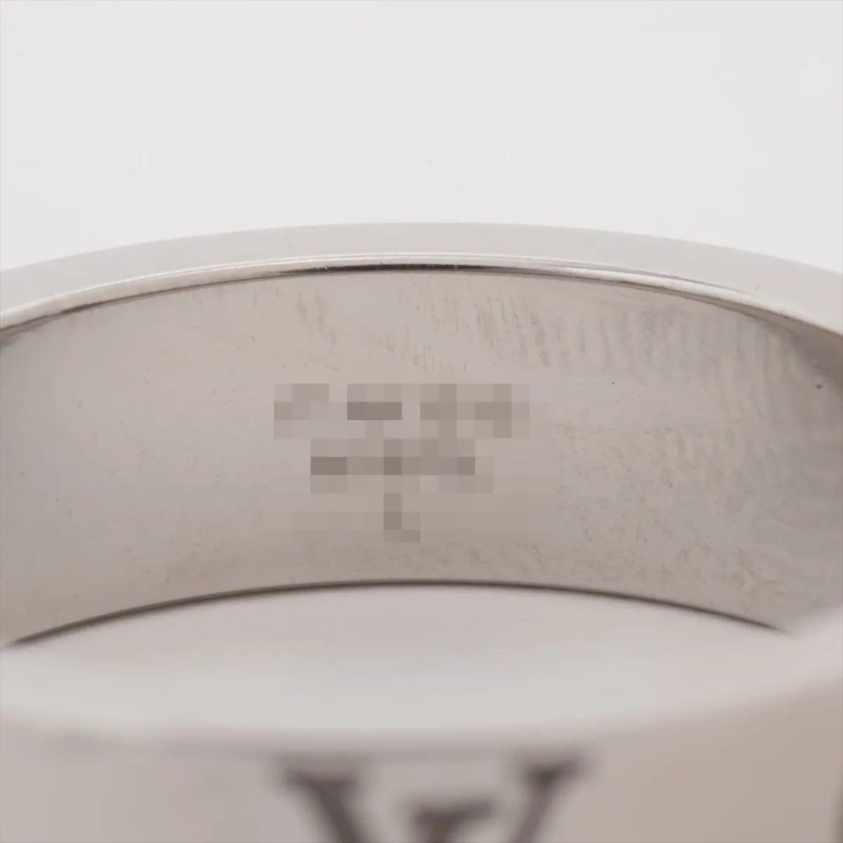 LV Mosaic Ring AK1215, Size L, GP Silver, — view 3