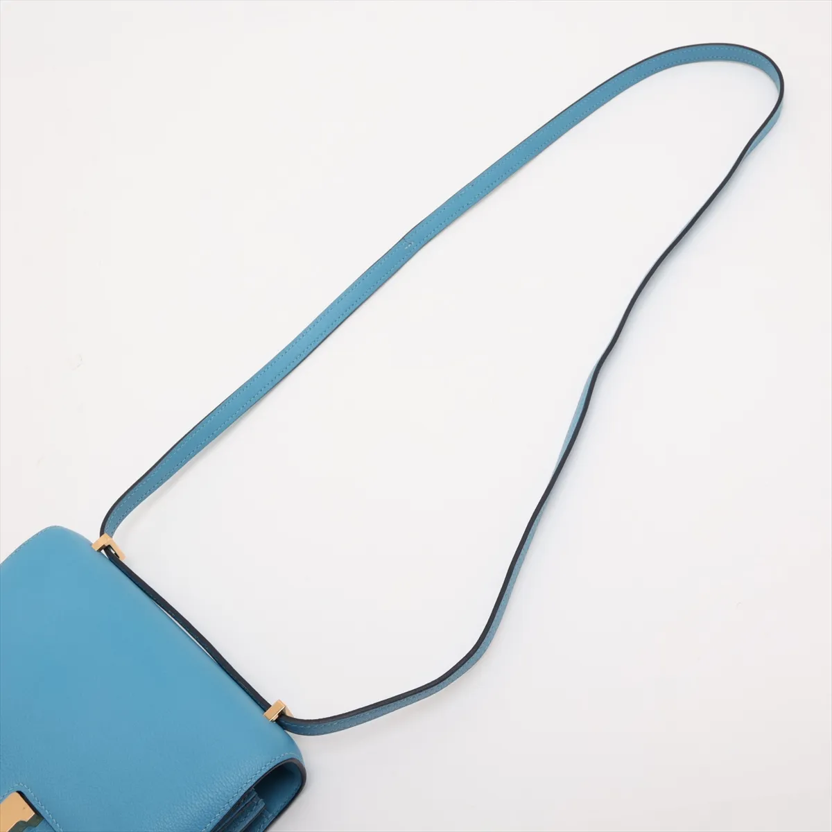 [Individually packaged] Hermes Constance 3 Mini 18 Veau Evercolor Blue Nord Gold Hardware D: 2019 — view 5