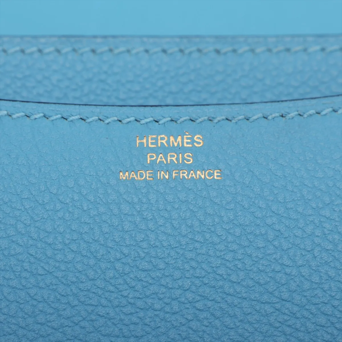[Individually packaged] Hermes Constance 3 Mini 18 Veau Evercolor Blue Nord Gold Hardware D: 2019 — view 10