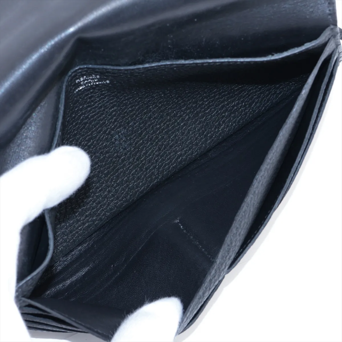 Dogon Recto Verso Togo Long Wallet, Black, Silver Hardware, D: 2019 — view 5