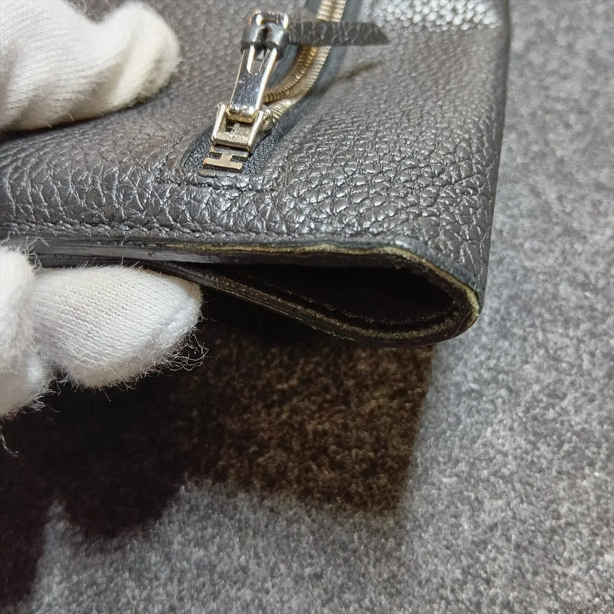 Dogon Recto Verso Togo Long Wallet, Black, Silver Hardware, D: 2019 — view 8