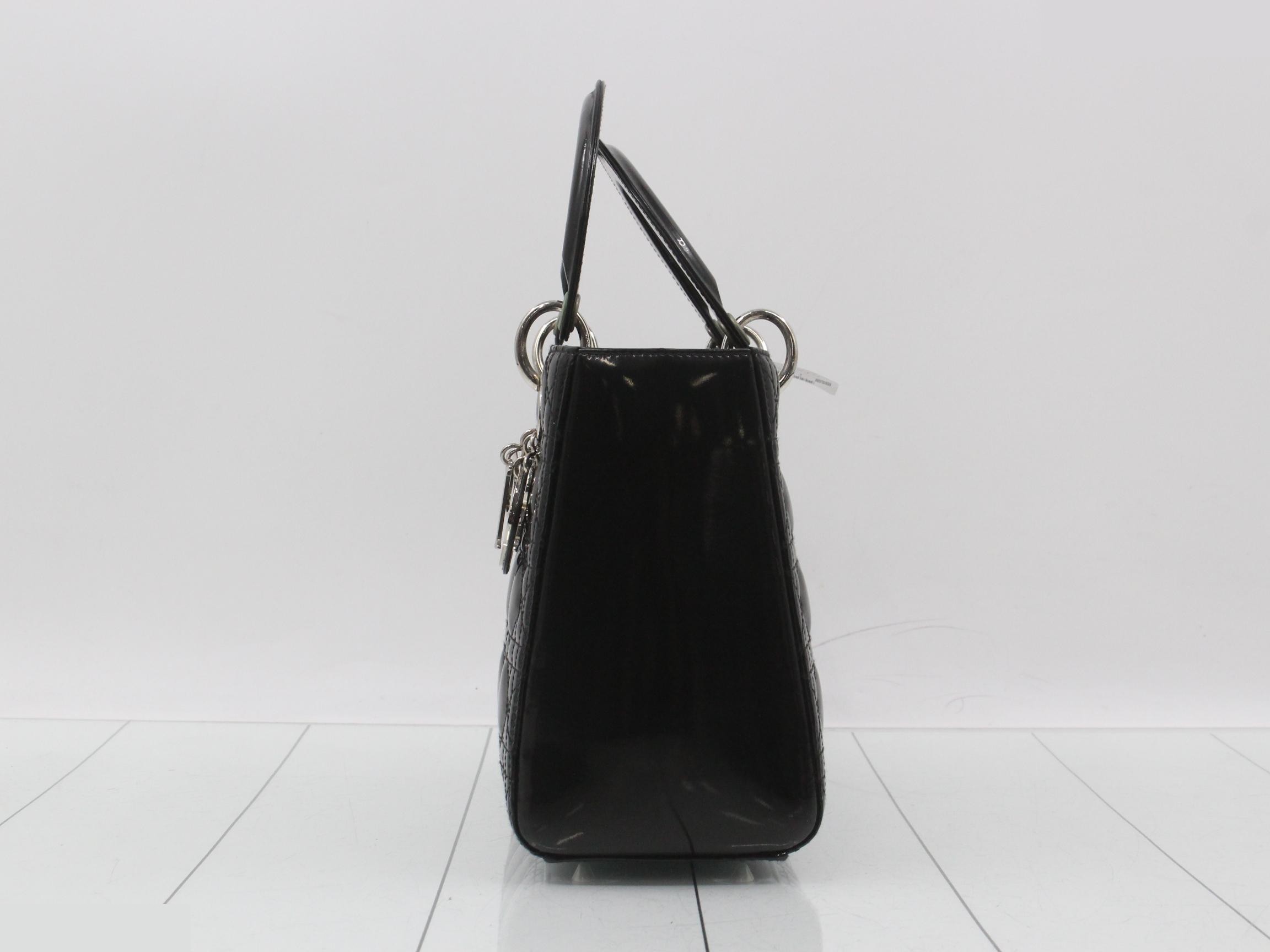 Lady Dior Cannage 2-Way Black Shoulder/Handbag — view 3