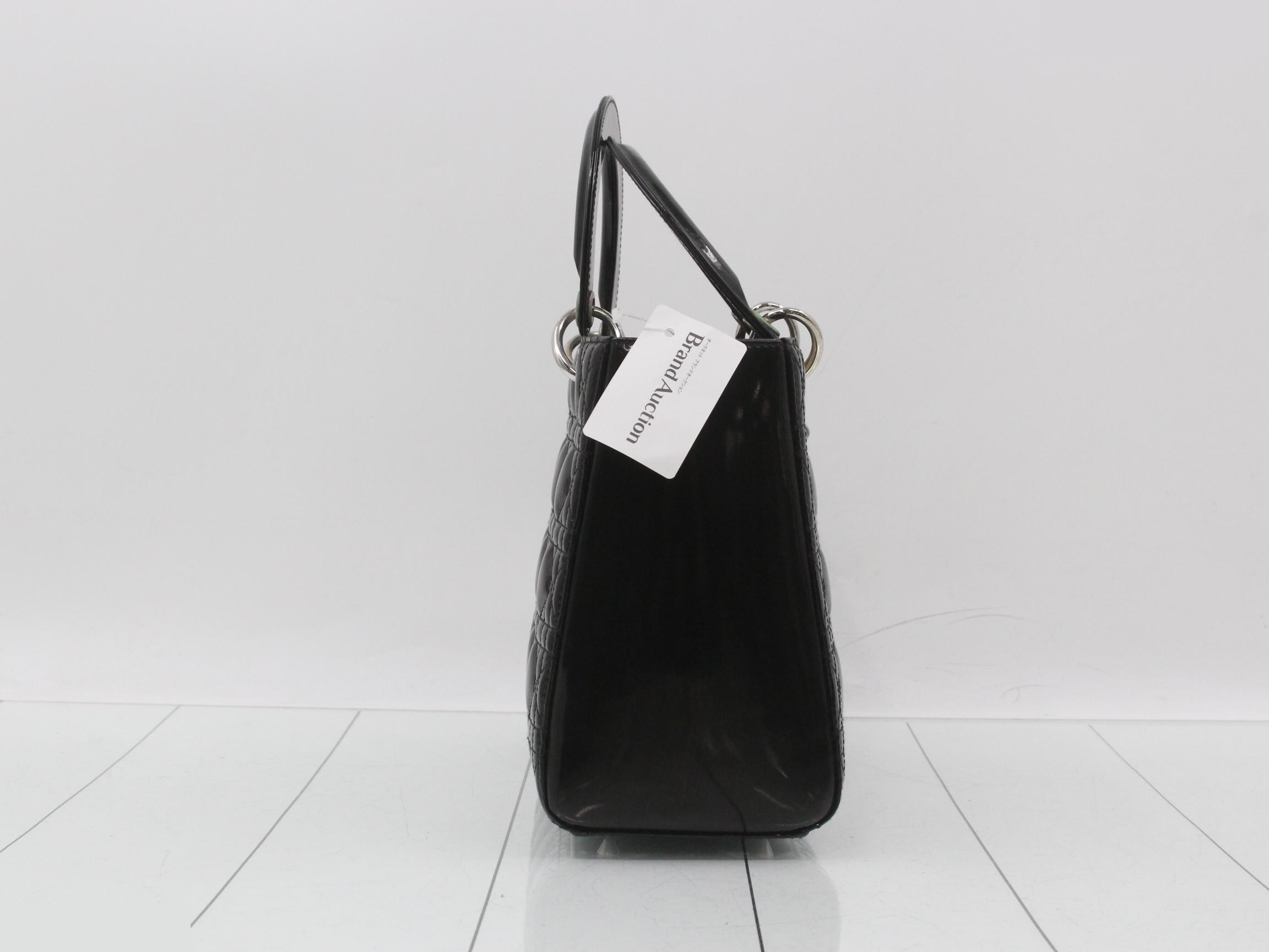 Lady Dior Cannage 2-Way Black Shoulder/Handbag — view 4