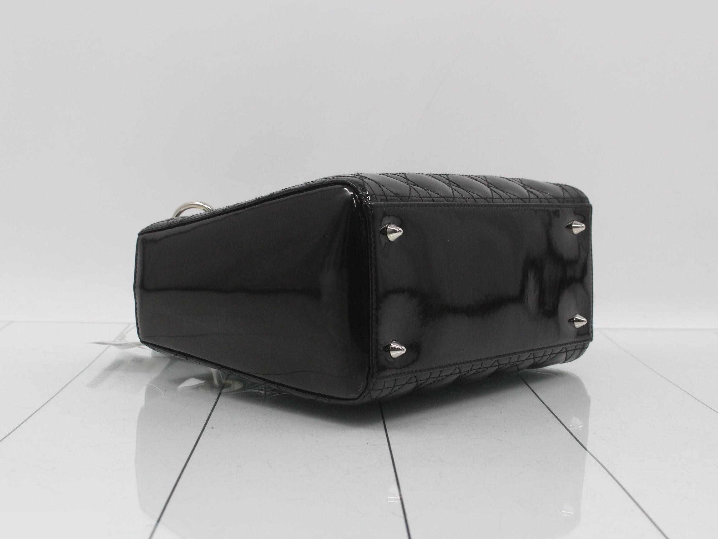 Lady Dior Cannage 2-Way Black Shoulder/Handbag — view 5
