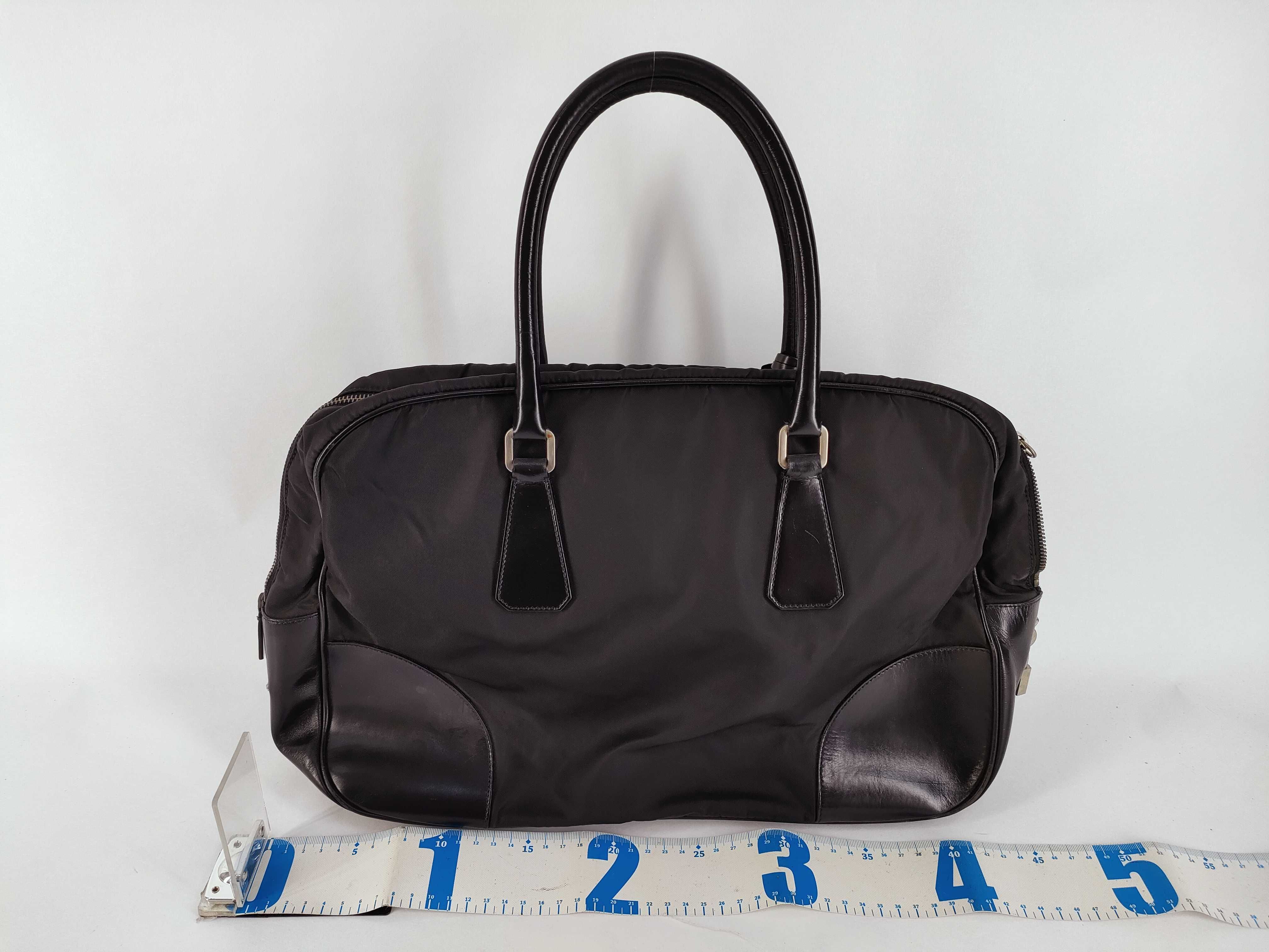 Nylon Mini Boston Bag, Black Boston Bag — view 2