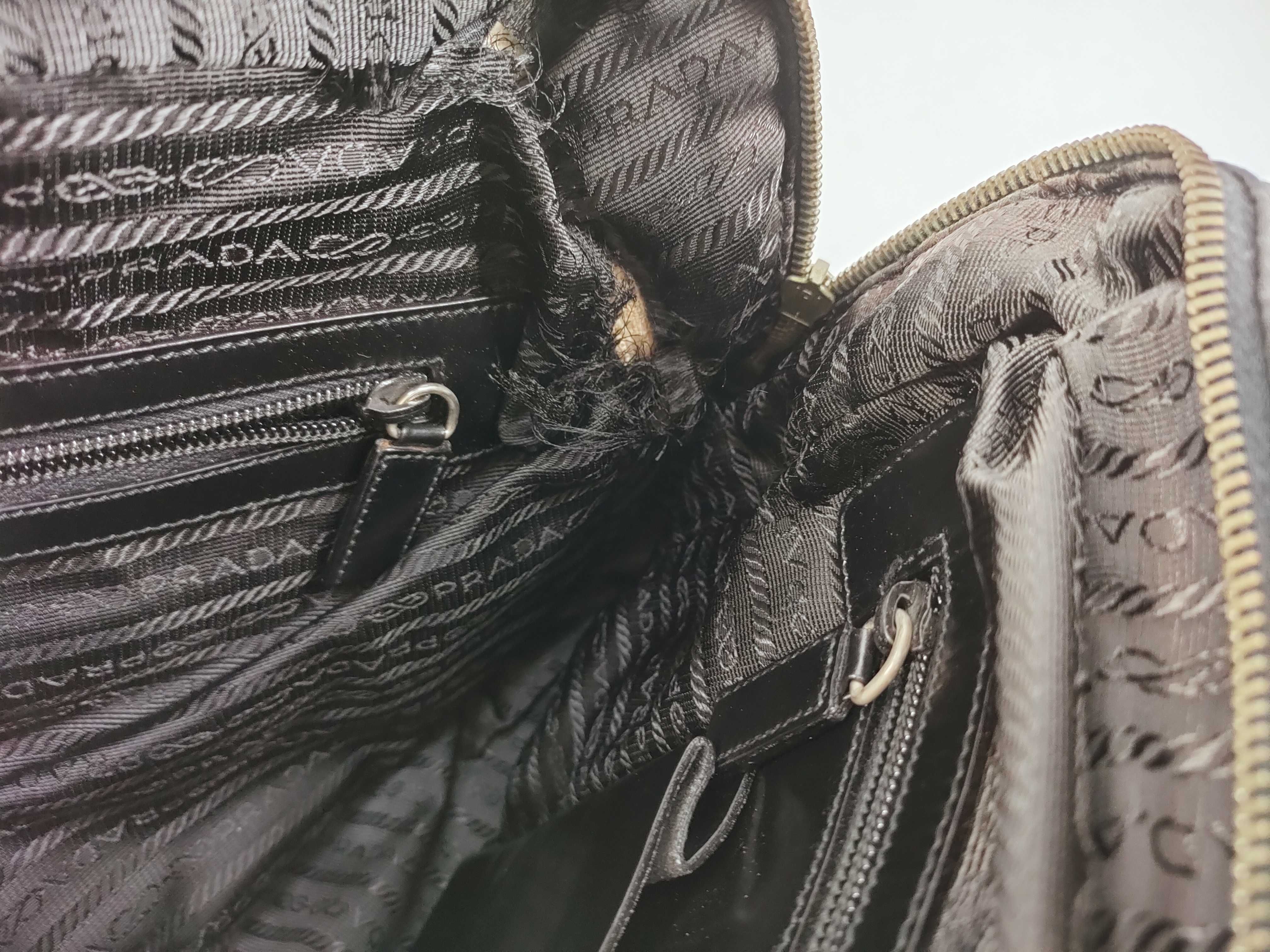 Nylon Mini Boston Bag, Black Boston Bag — view 11