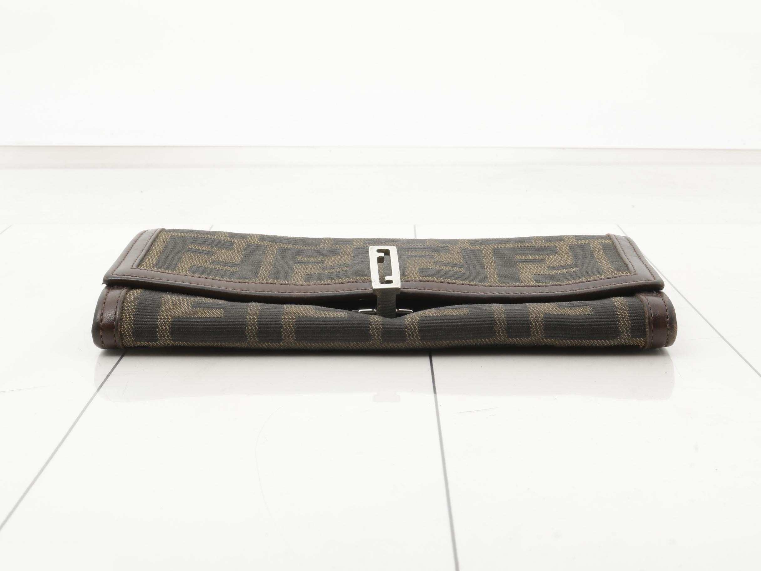 ZUCCA Canvas/Leather Bi-fold Long Wallet — view 3